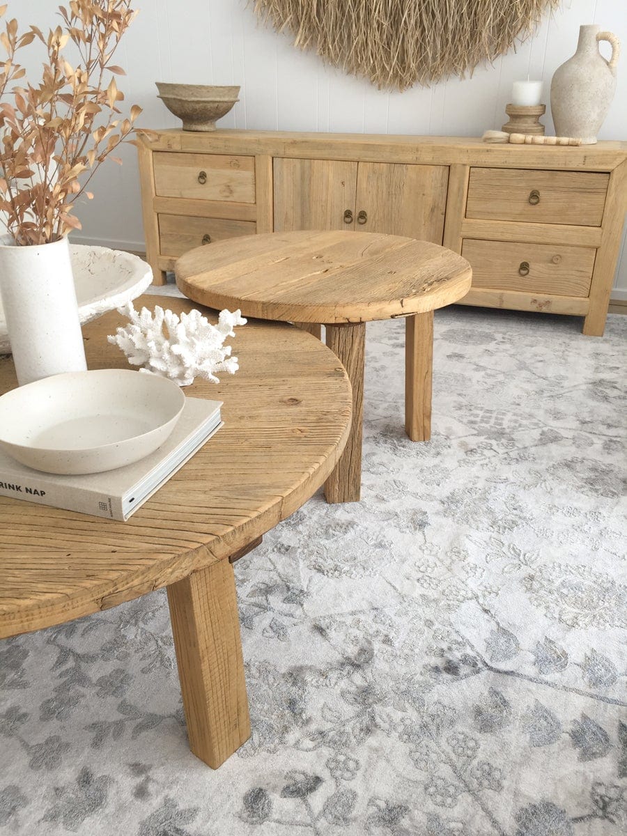 Harper Grey And Cream Faded Motif Rug - Image 6