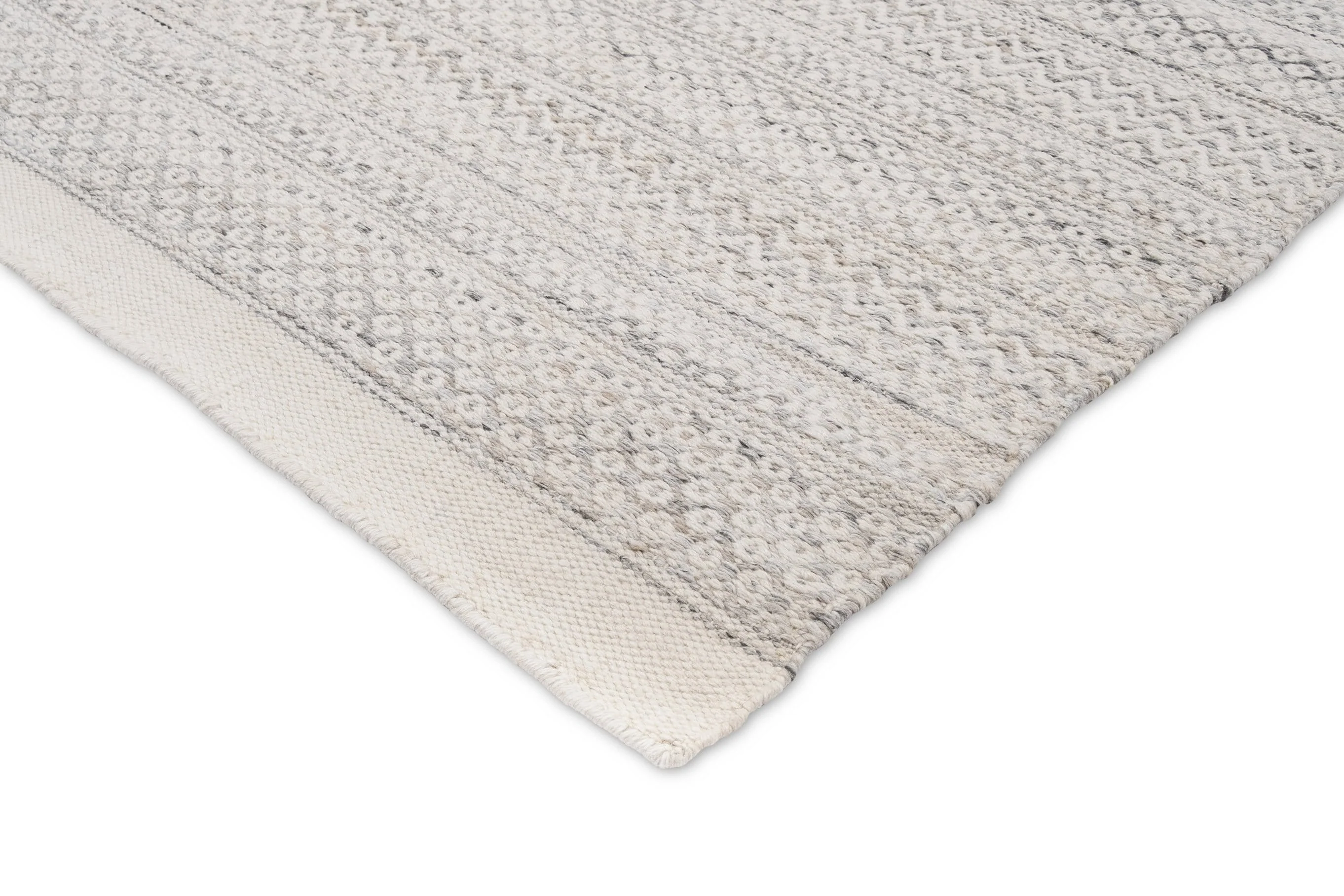 Hazel Cream and Grey Indoor Outdoor P.E.T Rug - Image 8
