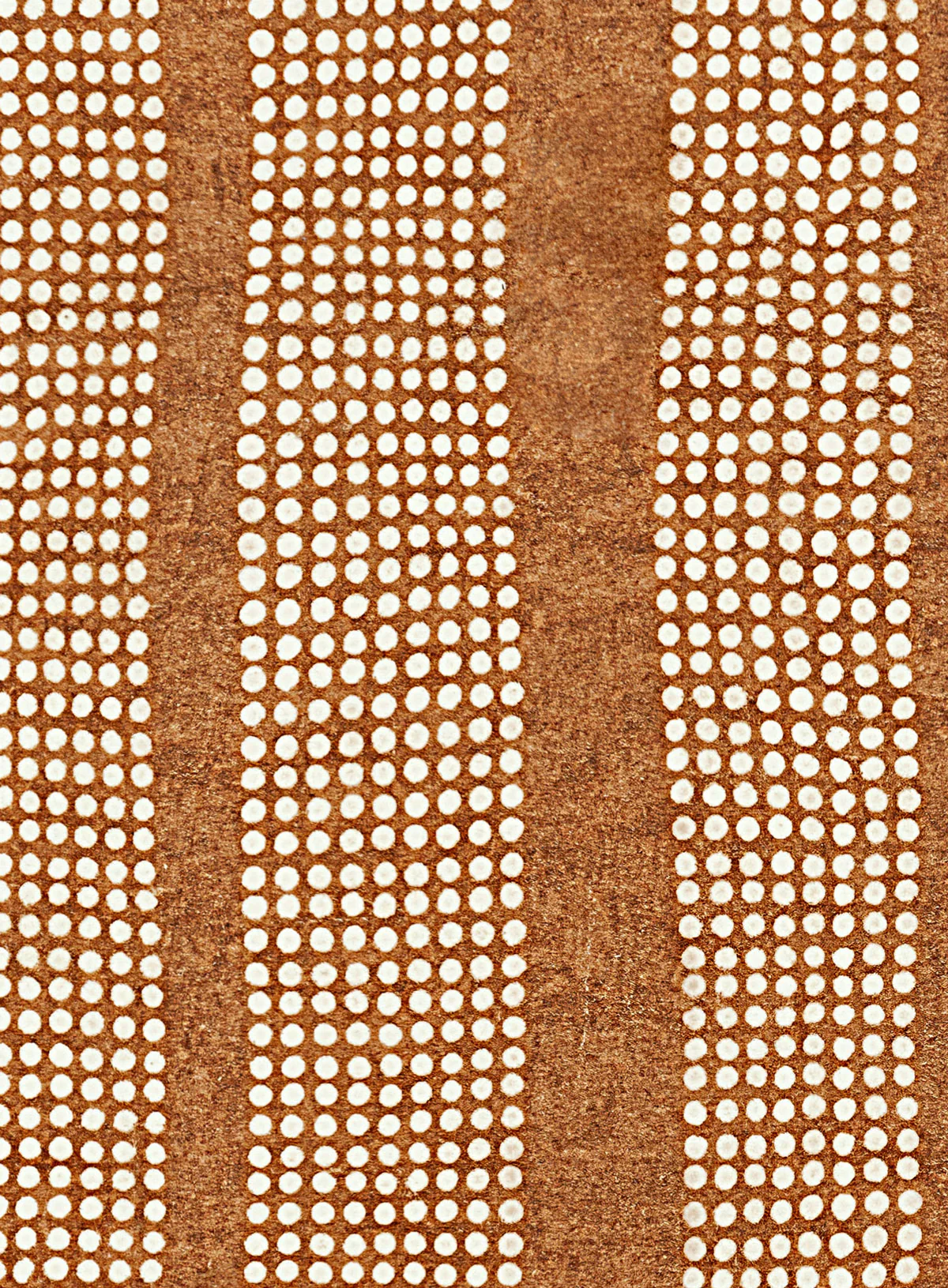 Hazrin Beige Rust Brown Dot Pattern Washable Rug - Image 16
