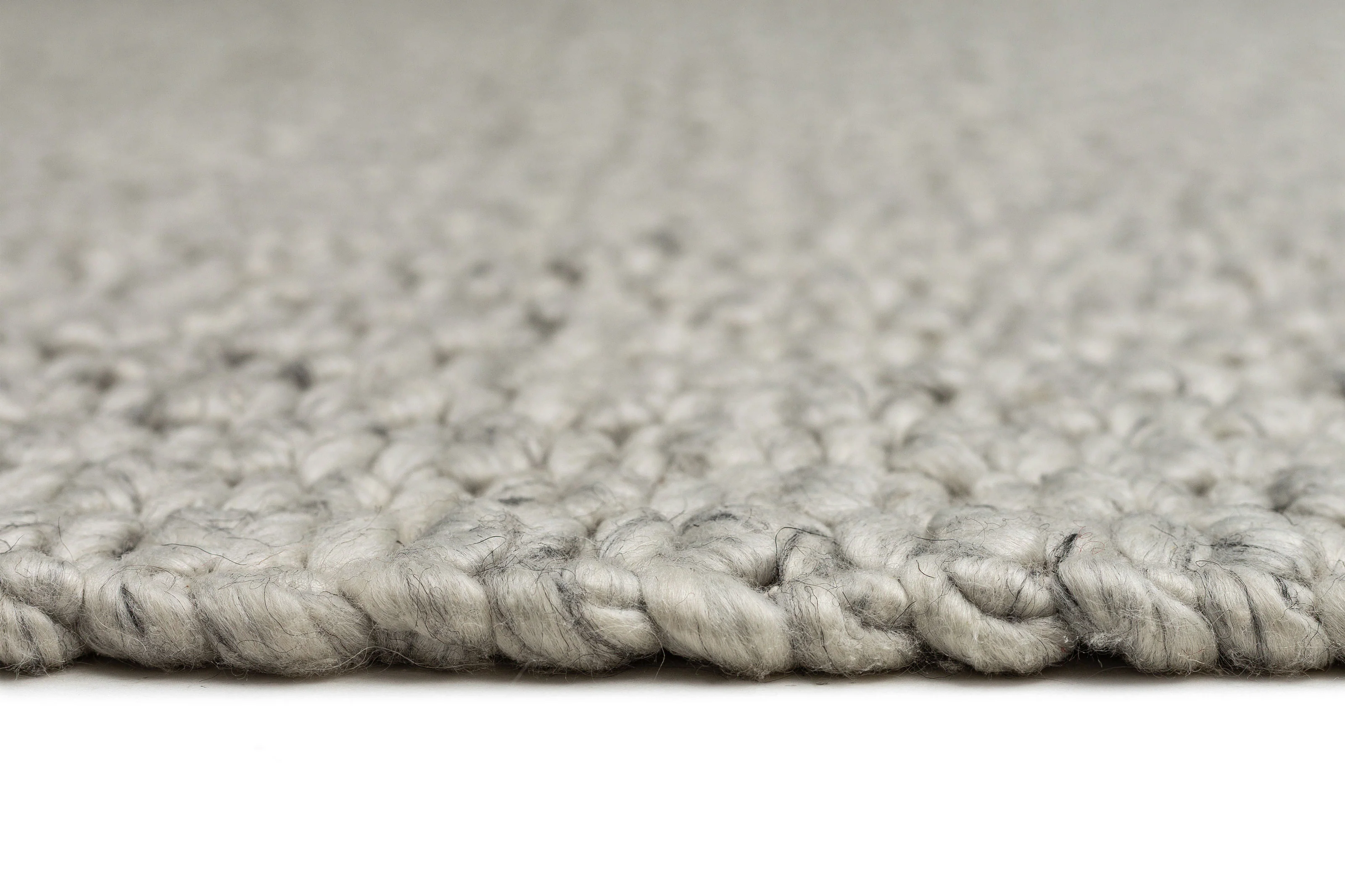Heather Grey Chunky Wool Rug - Image 11