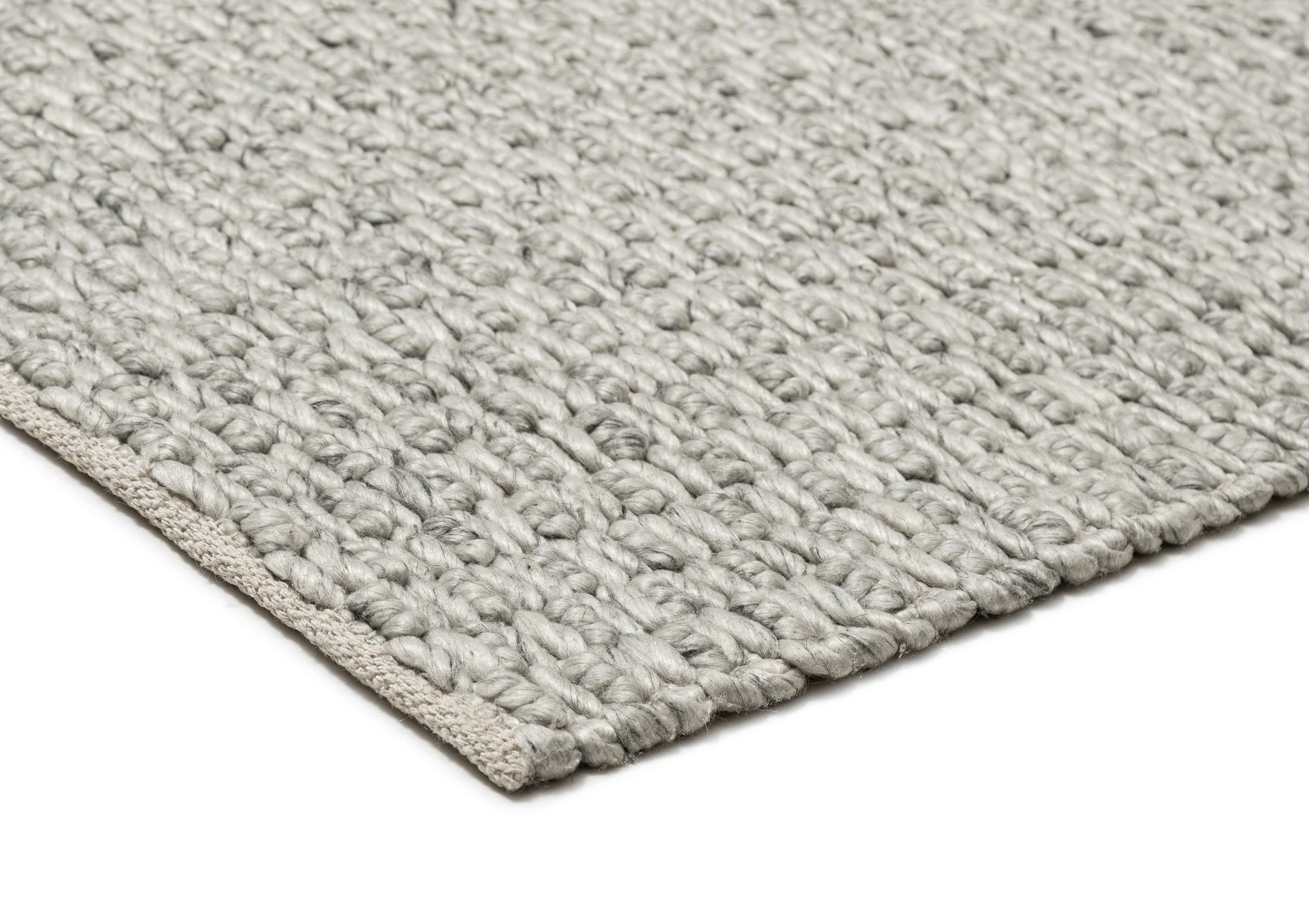 Heather Grey Chunky Wool Rug - Image 7
