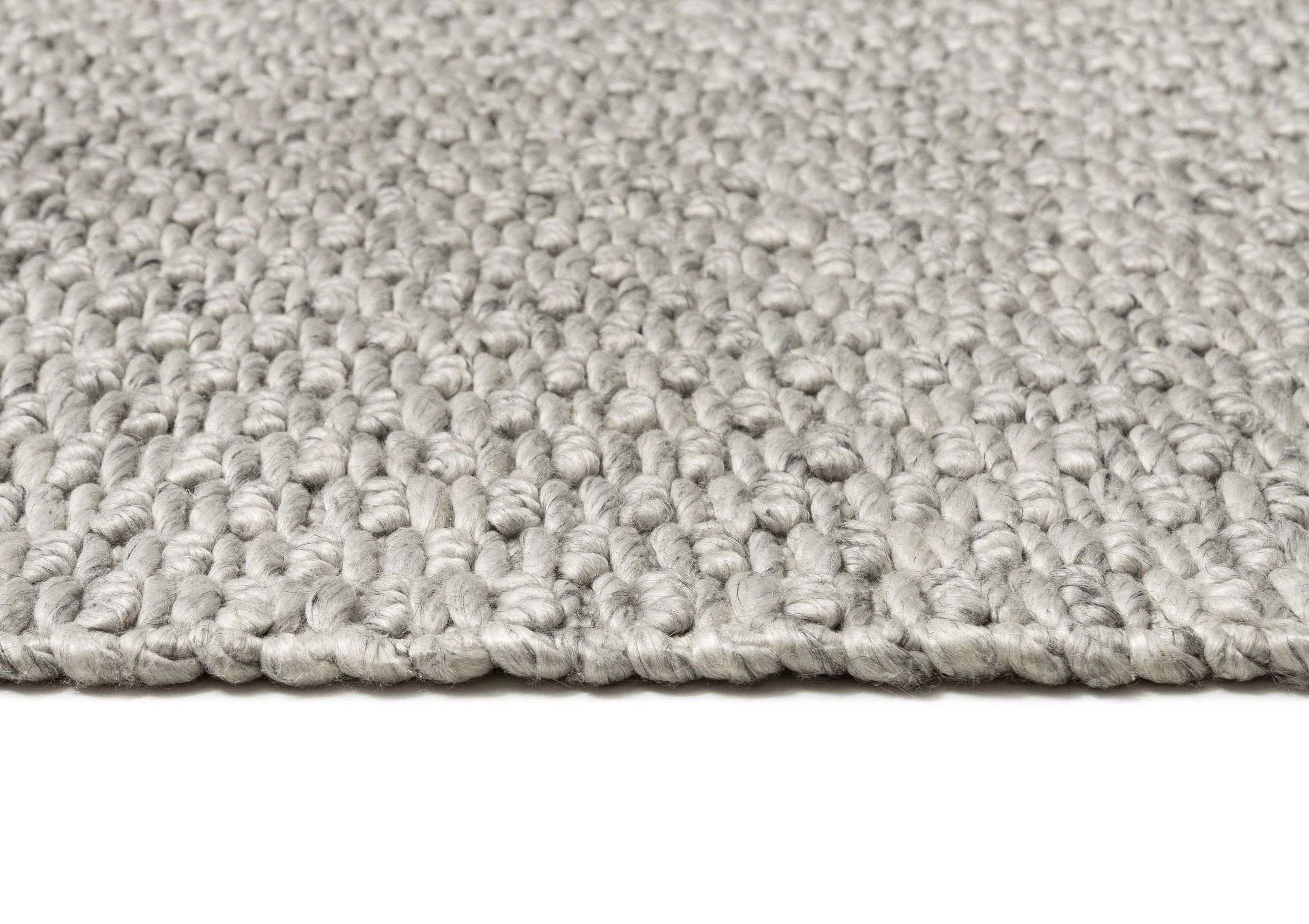 Heather Grey Chunky Wool Rug - Image 8