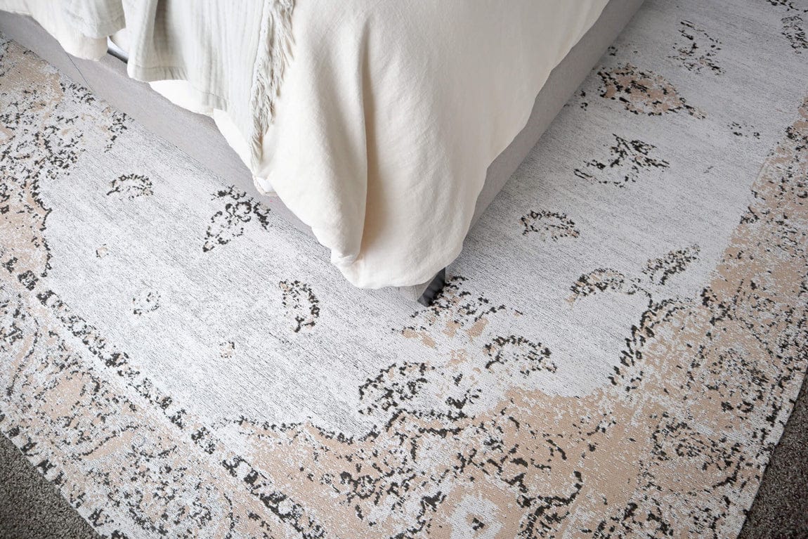 Helena White and Peach Turkish Style Distressed Rug - Image 12