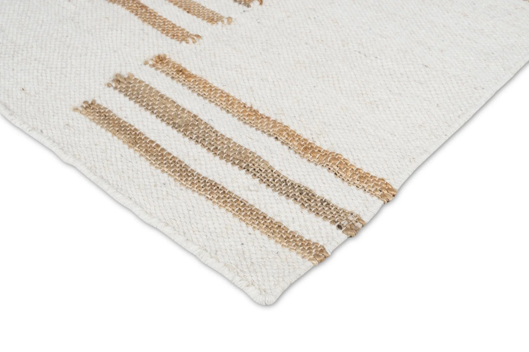 Hendrix Asymmetrical Striped Jute Wool Rug - Image 6