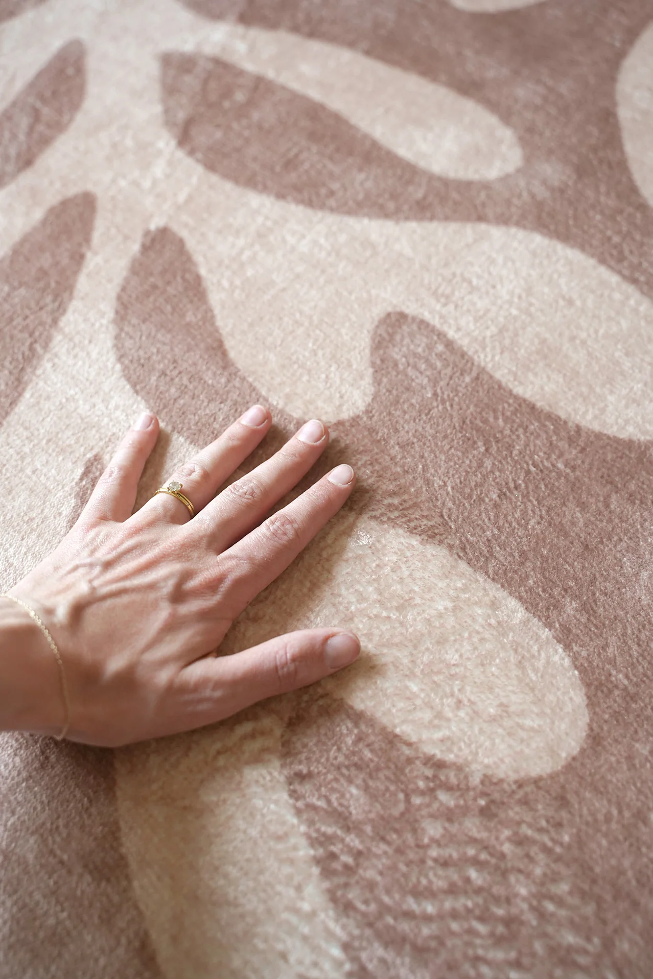 Hira Pink Beige Shapes Rollie Pollie Round Playmat - Image 4