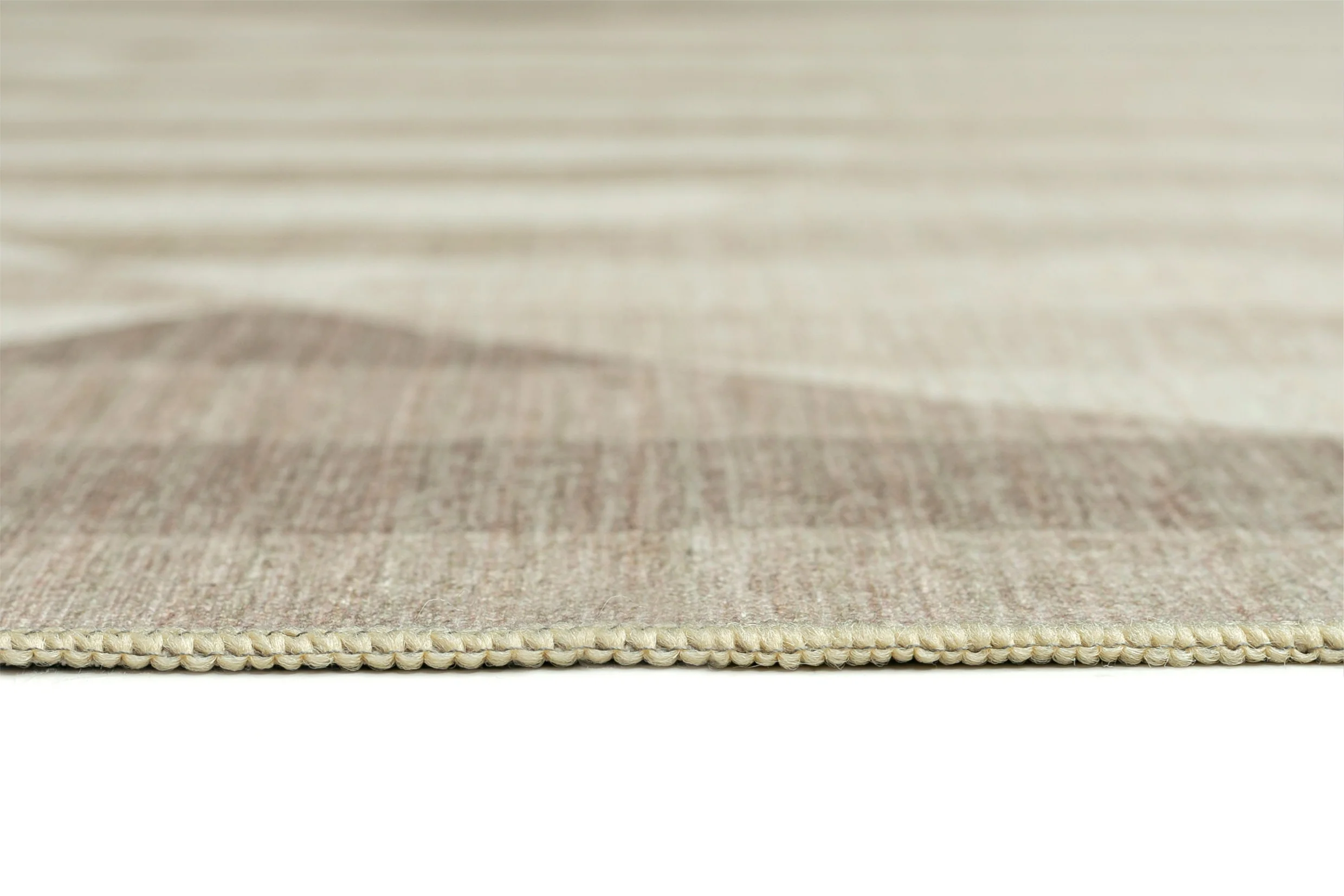 Icarus Soft Sand and Warm Taupe Abstract Circle Indoor Outdoor Rug - Image 12