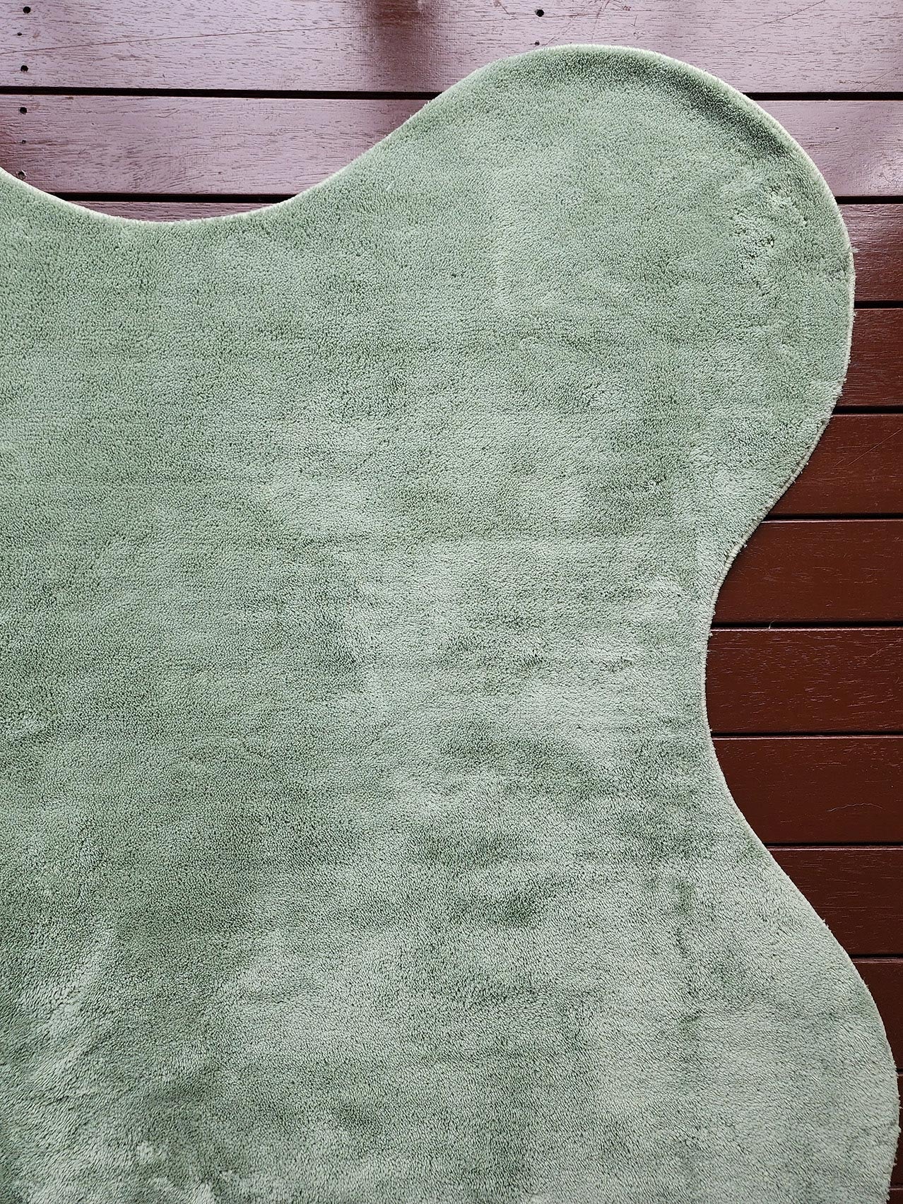 Idrissa Pale Green Scallop Washable Rug - Image 12