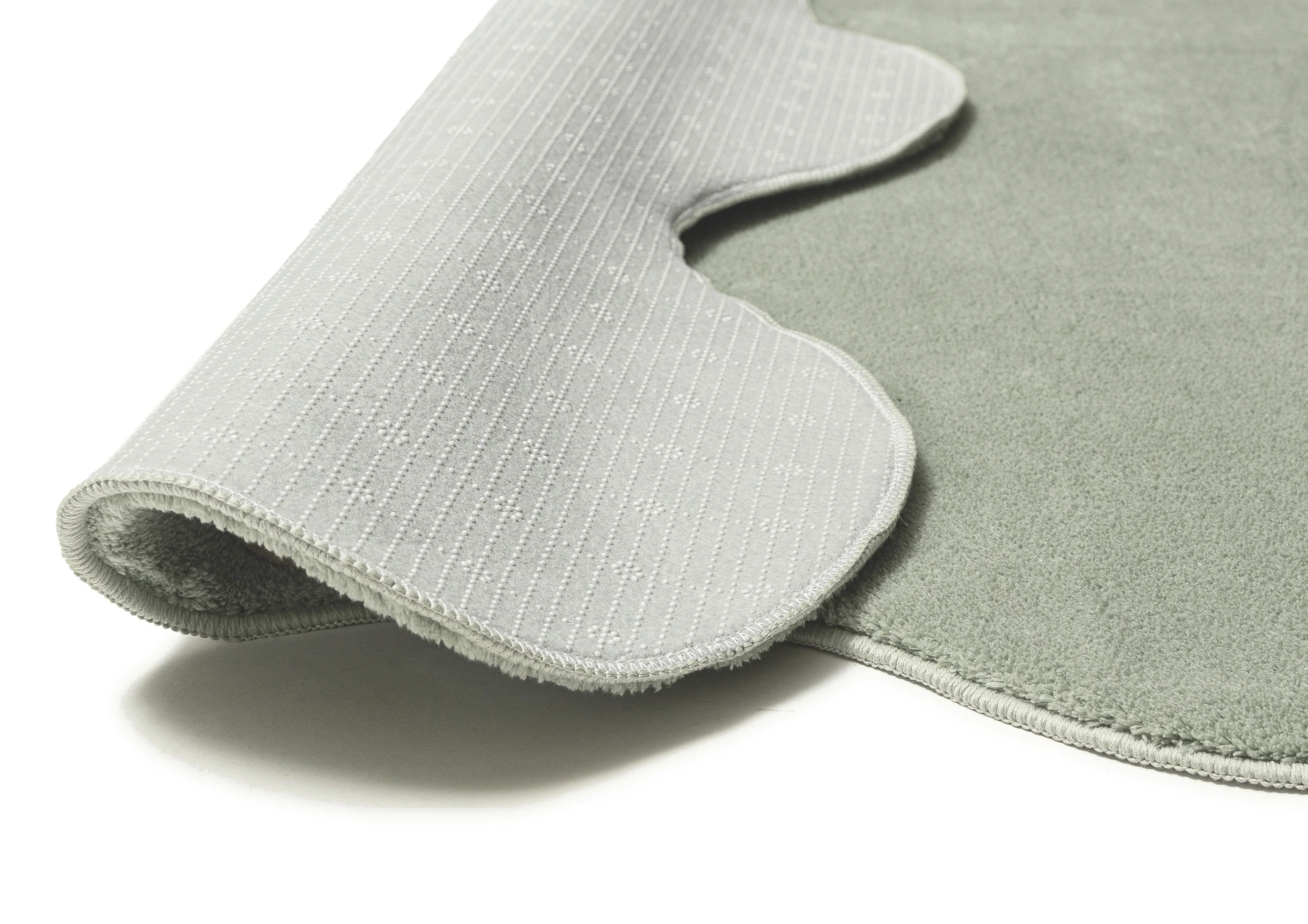 Idrissa Pale Green Scallop Washable Rug - Image 19