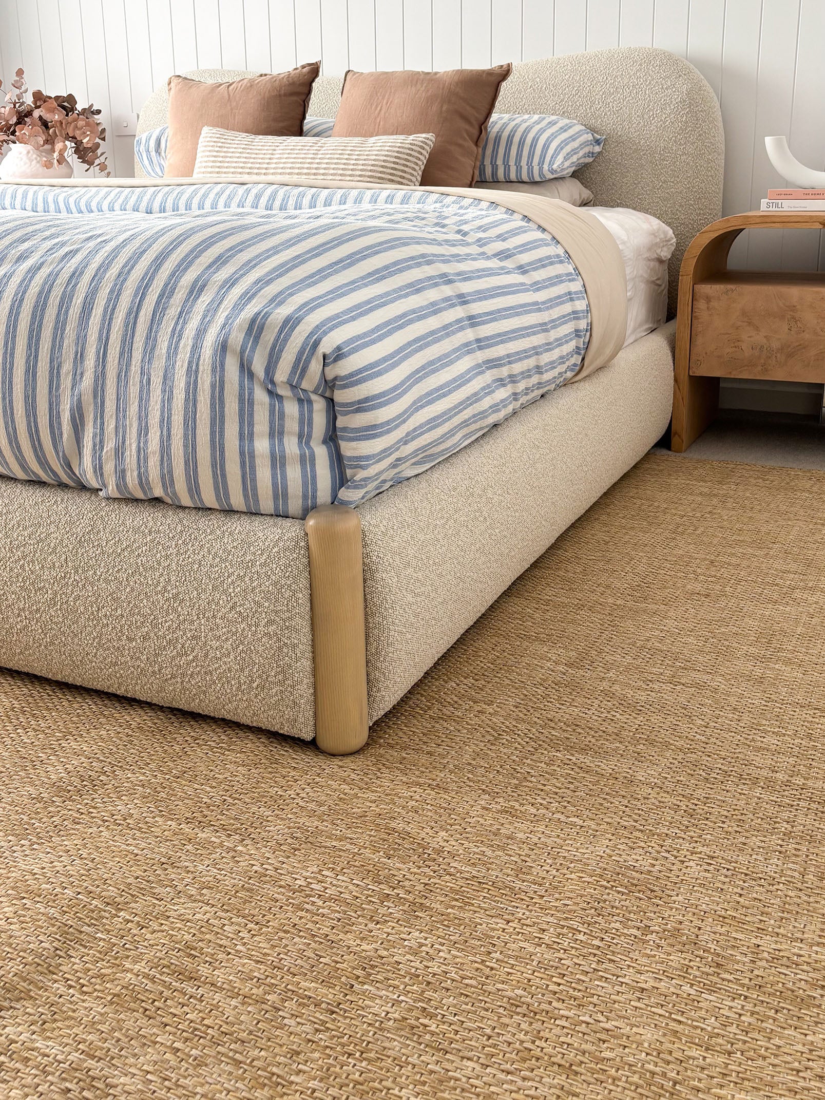 Ilya Sandy Beige Woven Indoor Outdoor Rug - Image 5
