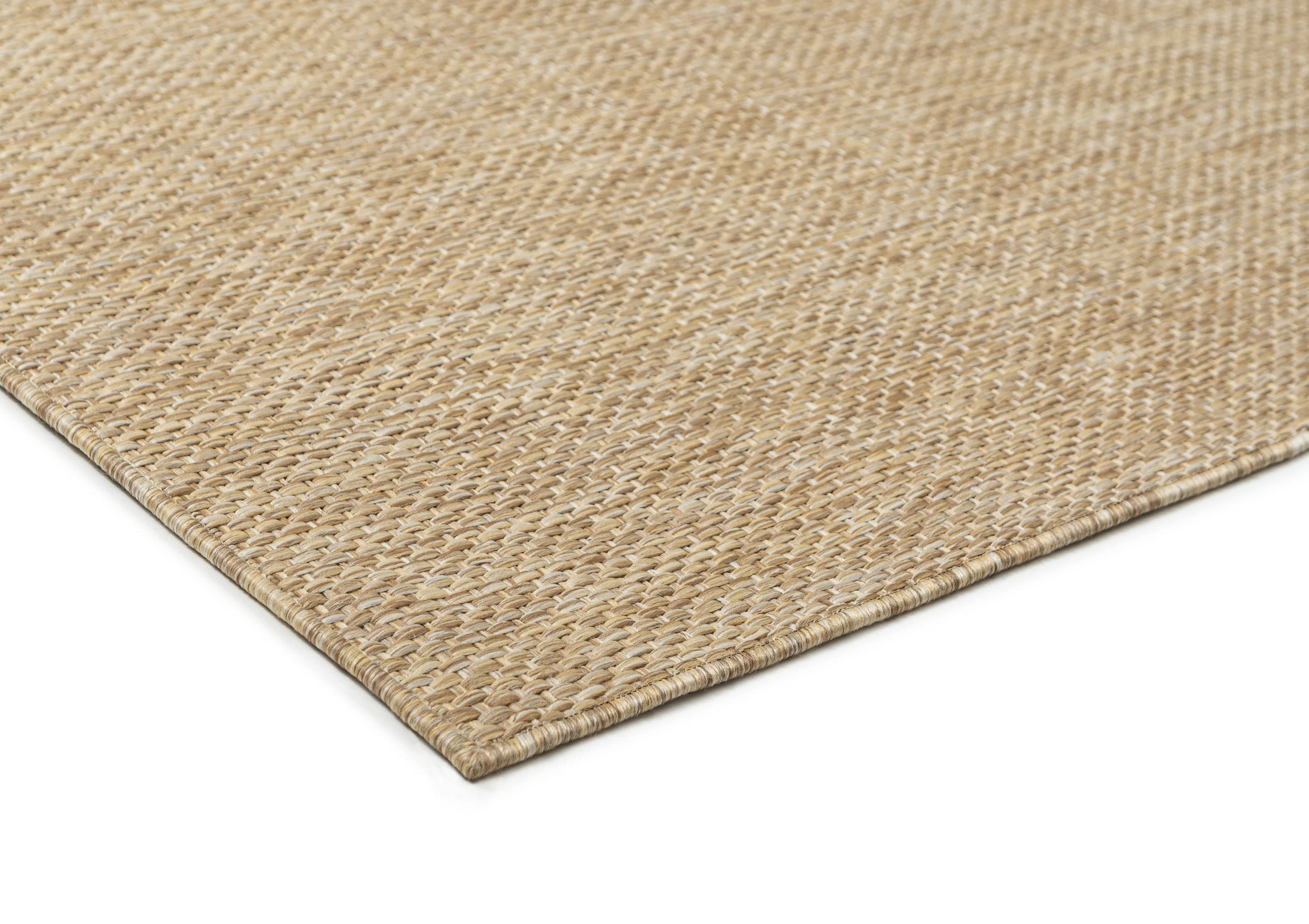 Ilya Sandy Beige Woven Indoor Outdoor Rug - Image 7