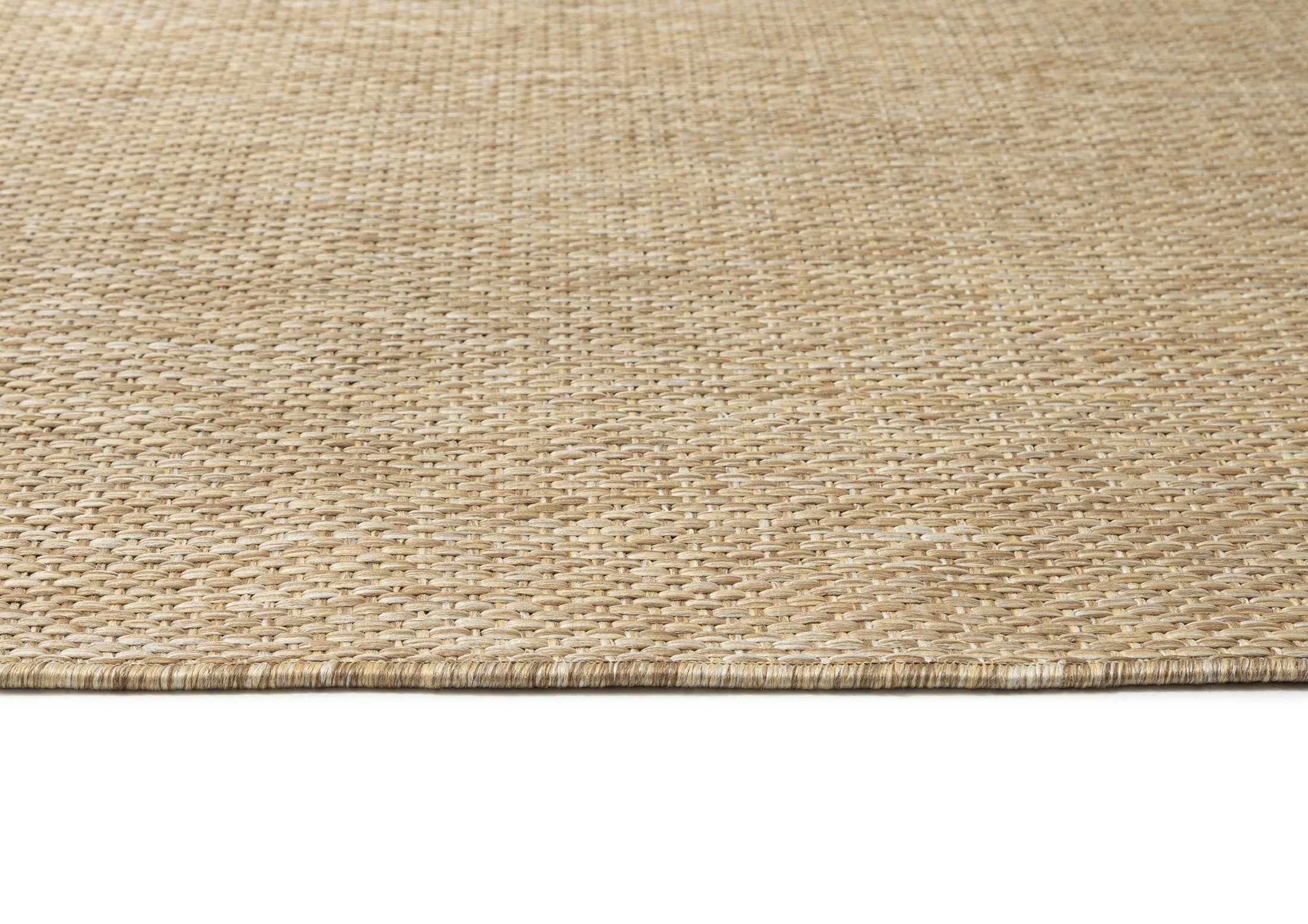 Ilya Sandy Beige Woven Indoor Outdoor Rug - Image 8