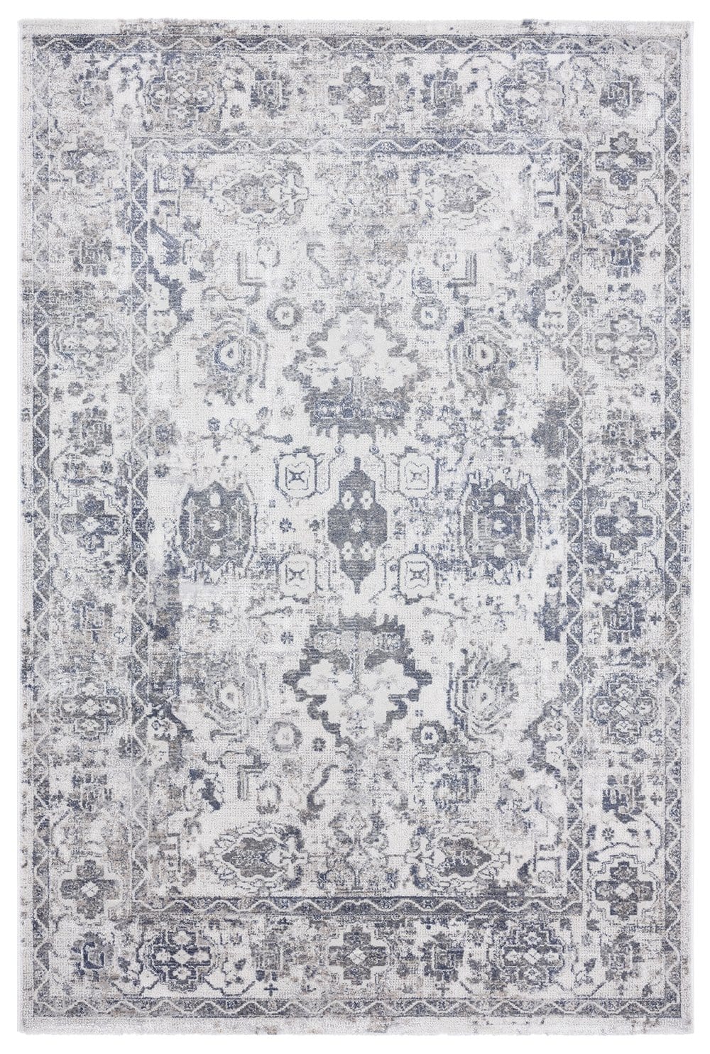 Iman Blue and Grey Transitional Rug
