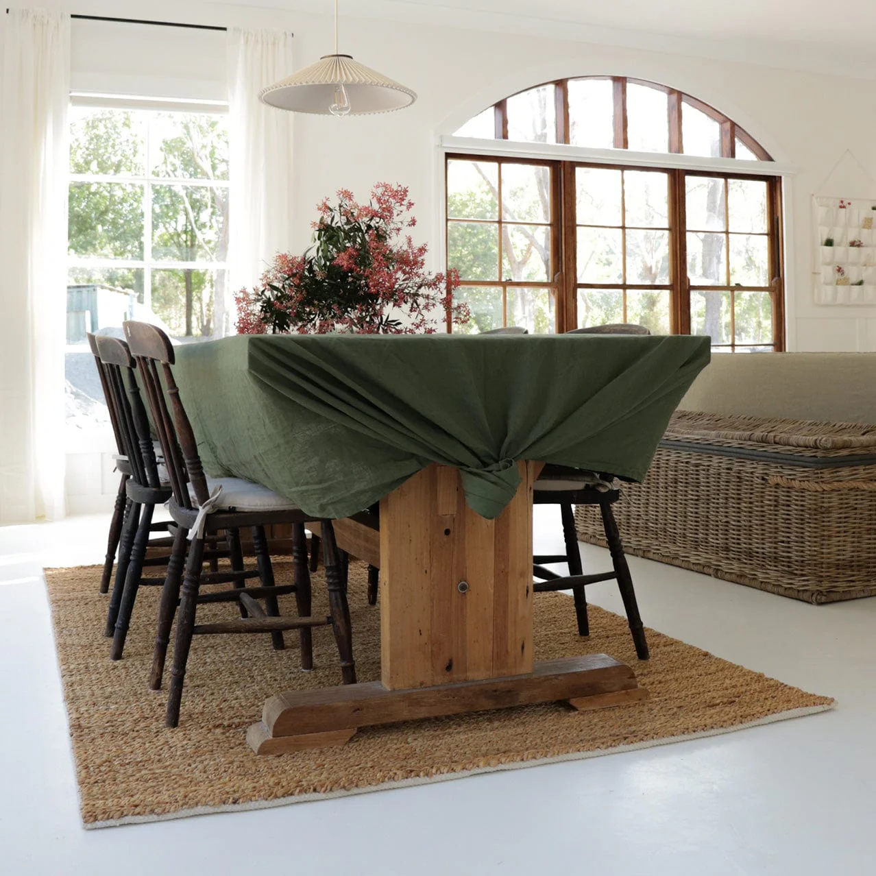 Indigo Natural Tan Braided Jute Rug - Image 5