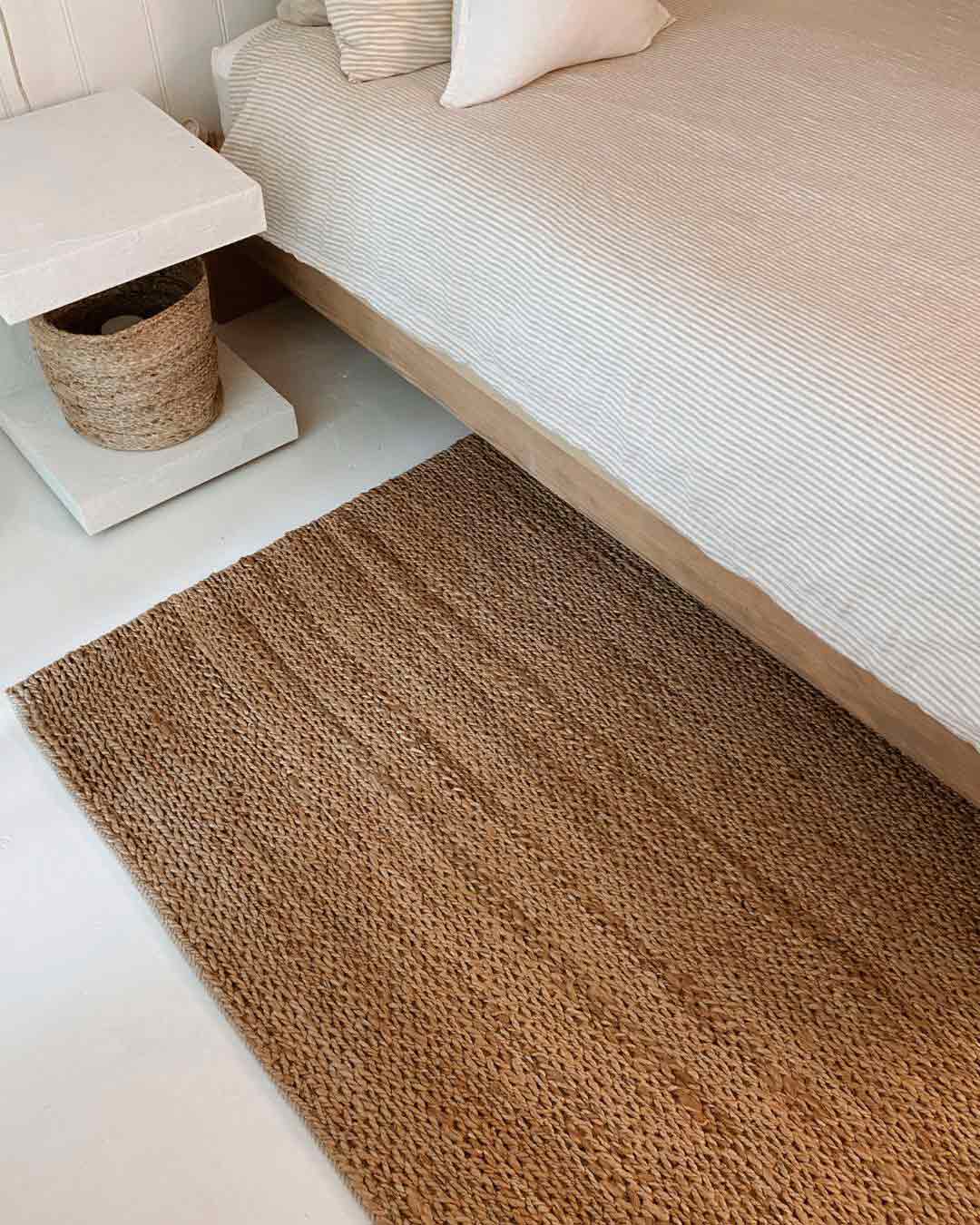 Indigo Natural Tan Braided Jute Rug - Image 7