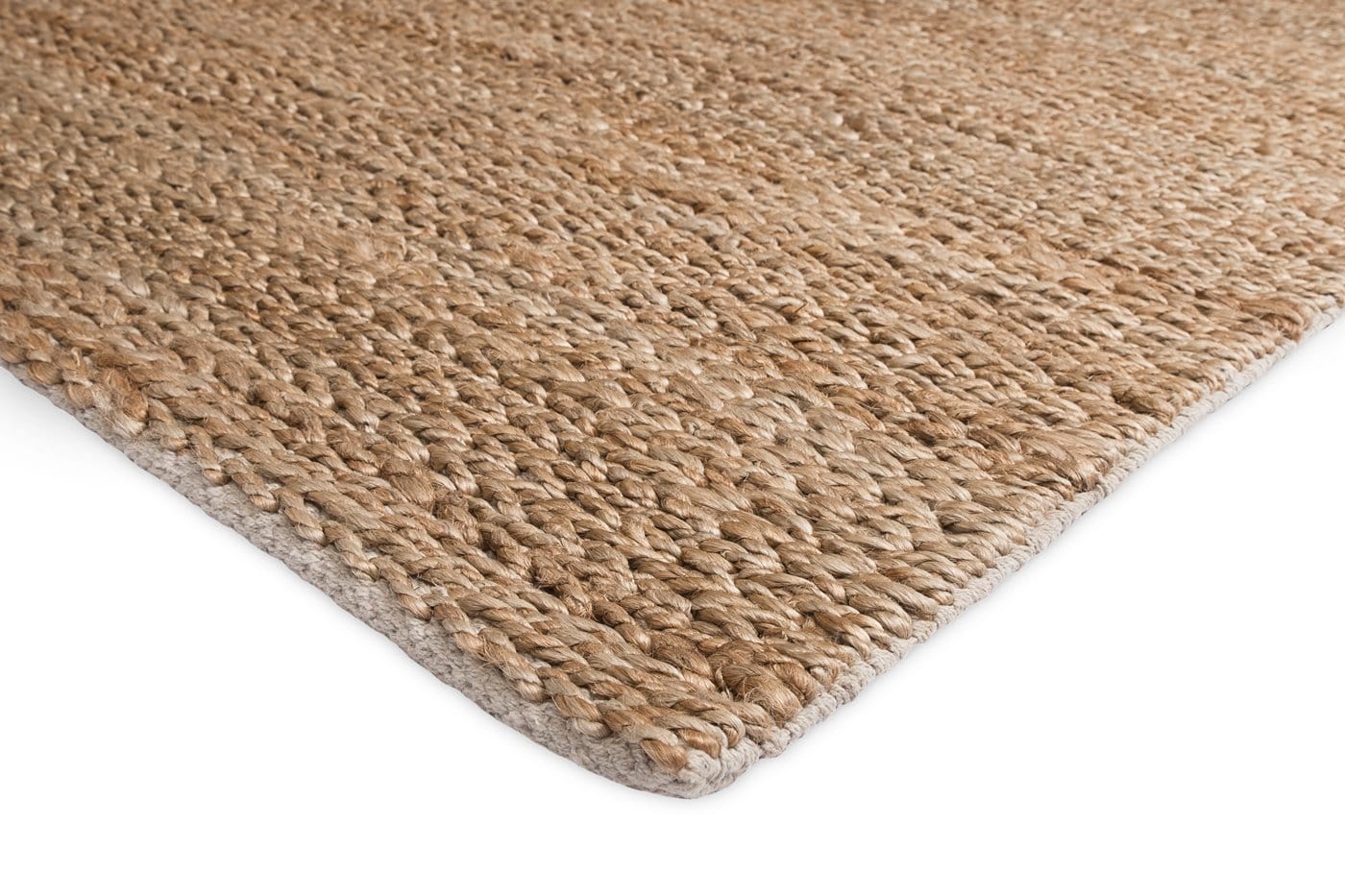 Indigo Natural Tan Braided Jute Runner Rug - Image 4