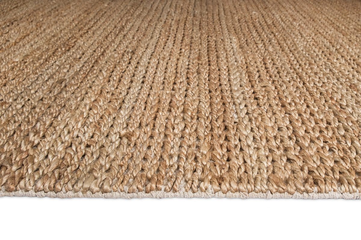 Indigo Natural Tan Braided Jute Runner Rug - Image 5