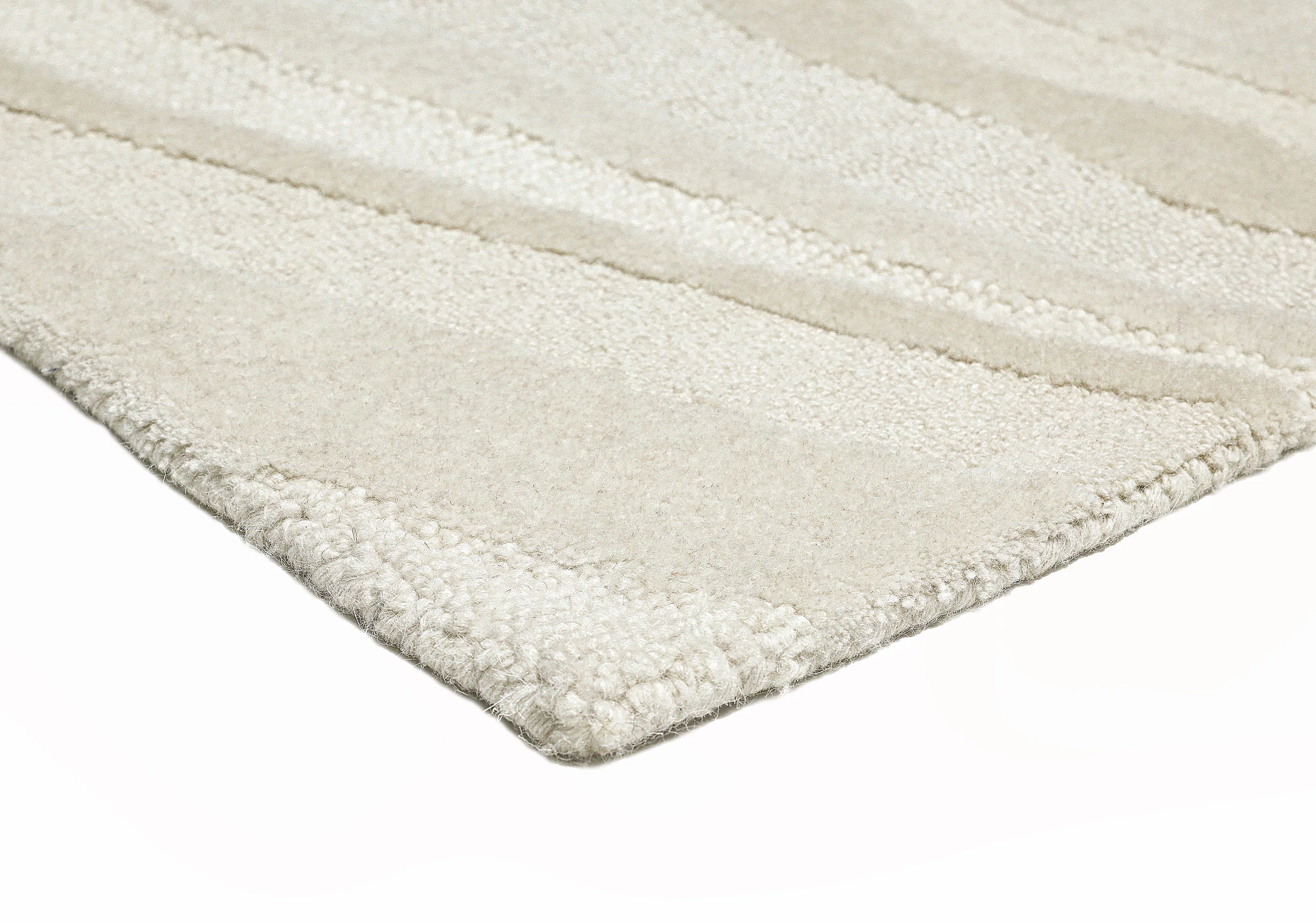 Innaya Neutral Abstract Hand-Tufted Wool Rug - Image 8