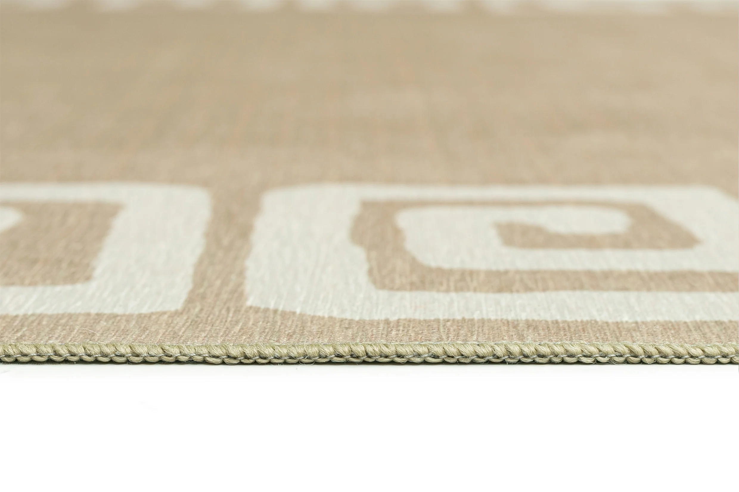 Ione Sandy Beige and Light Oat Geometric Indoor Outdoor Rug - Image 10