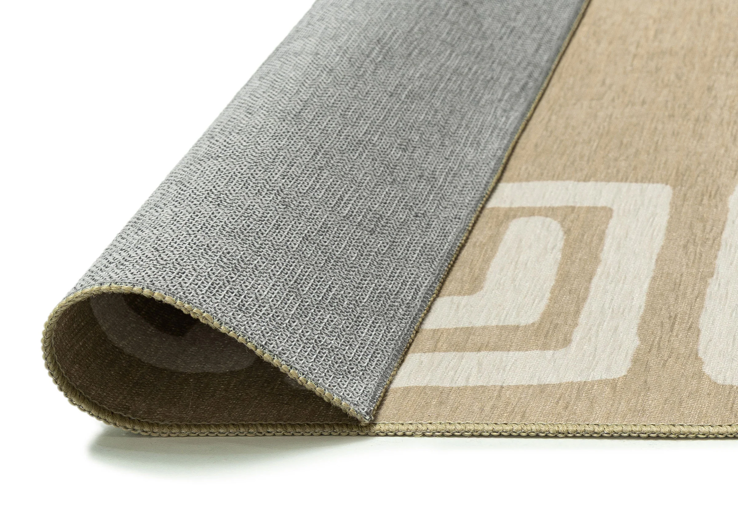 Ione Sandy Beige and Light Oat Geometric Indoor Outdoor Rug - Image 8