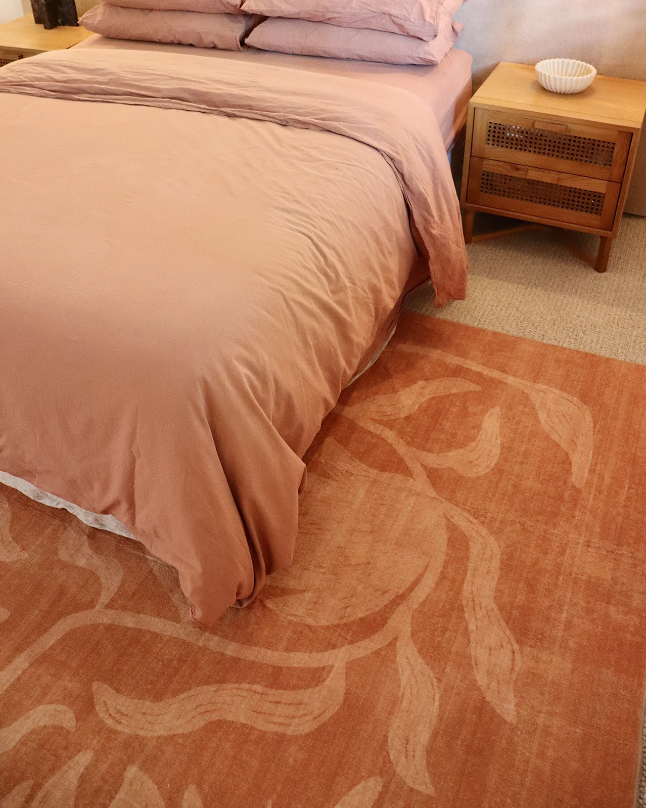 Iras Rust Botanical Washable Rug - Image 4