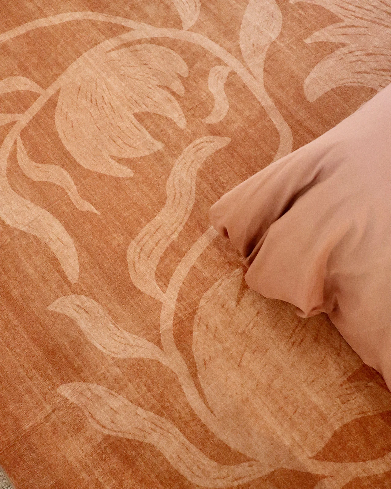 Iras Rust Botanical Washable Rug - Image 5