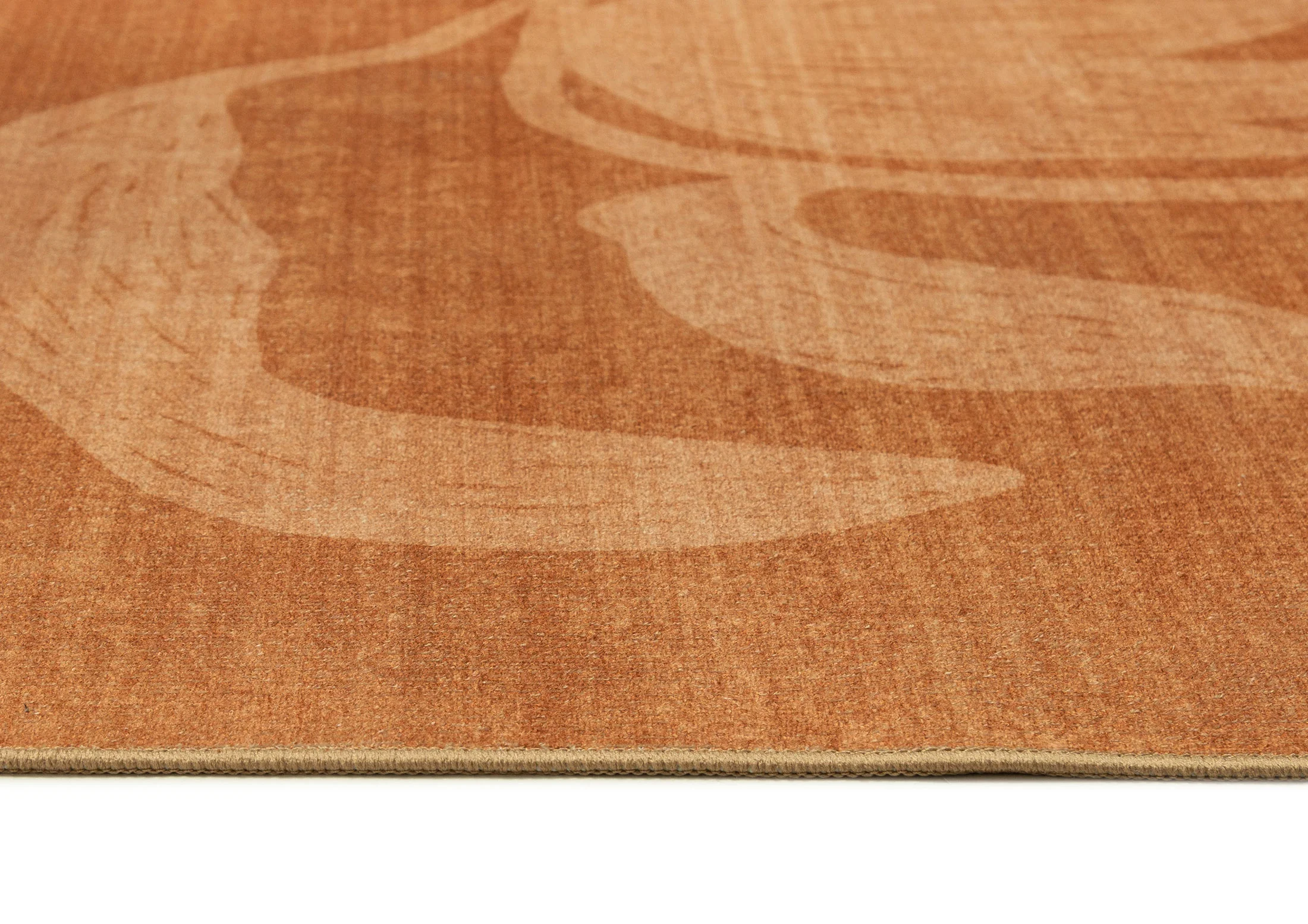 Iras Rust Botanical Washable Rug - Image 9
