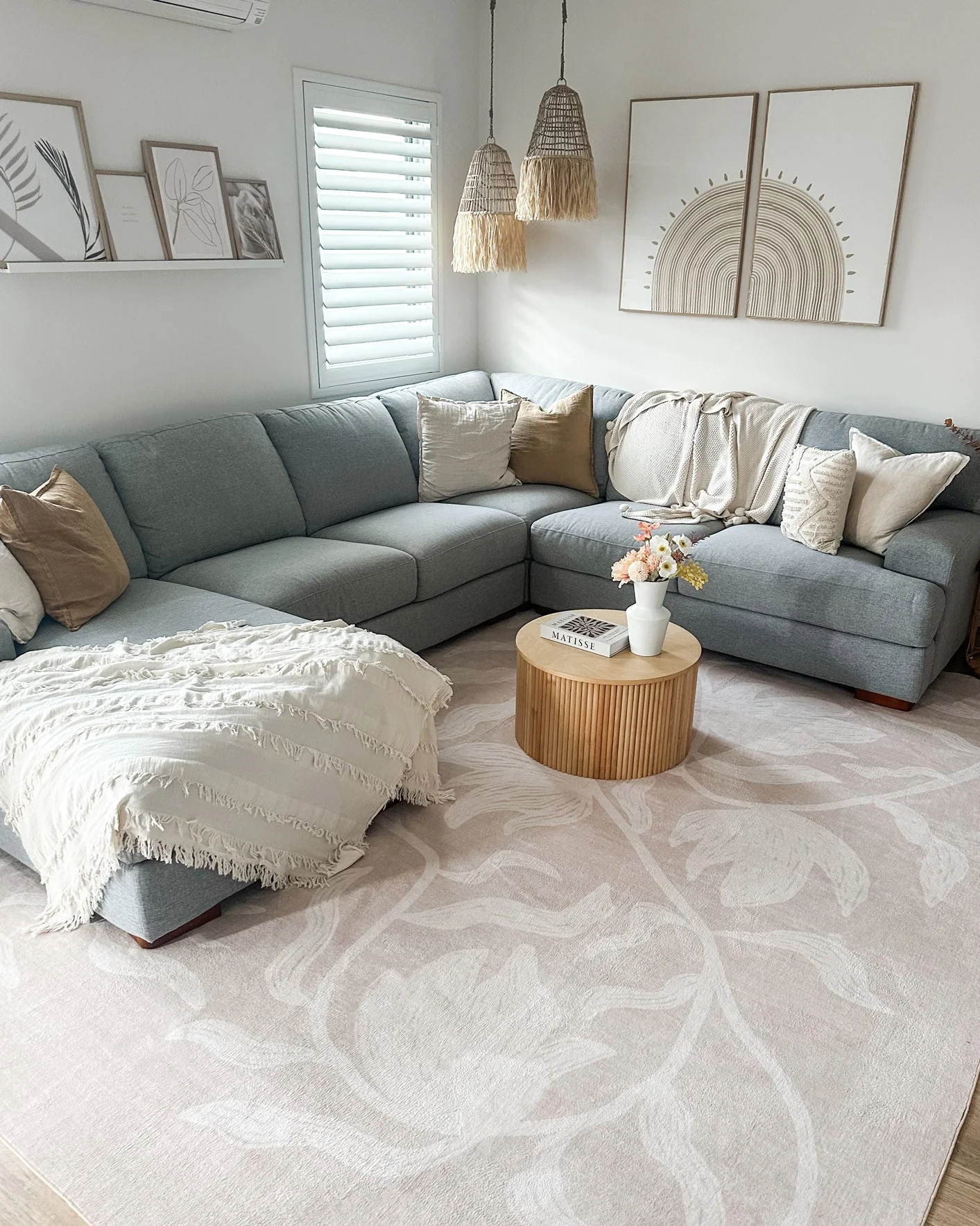 Irene Beige Botanical Washable Rug - Image 2