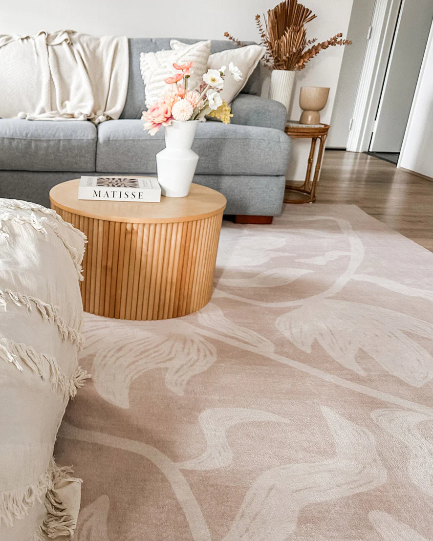 Irene Beige Botanical Washable Rug - Image 7
