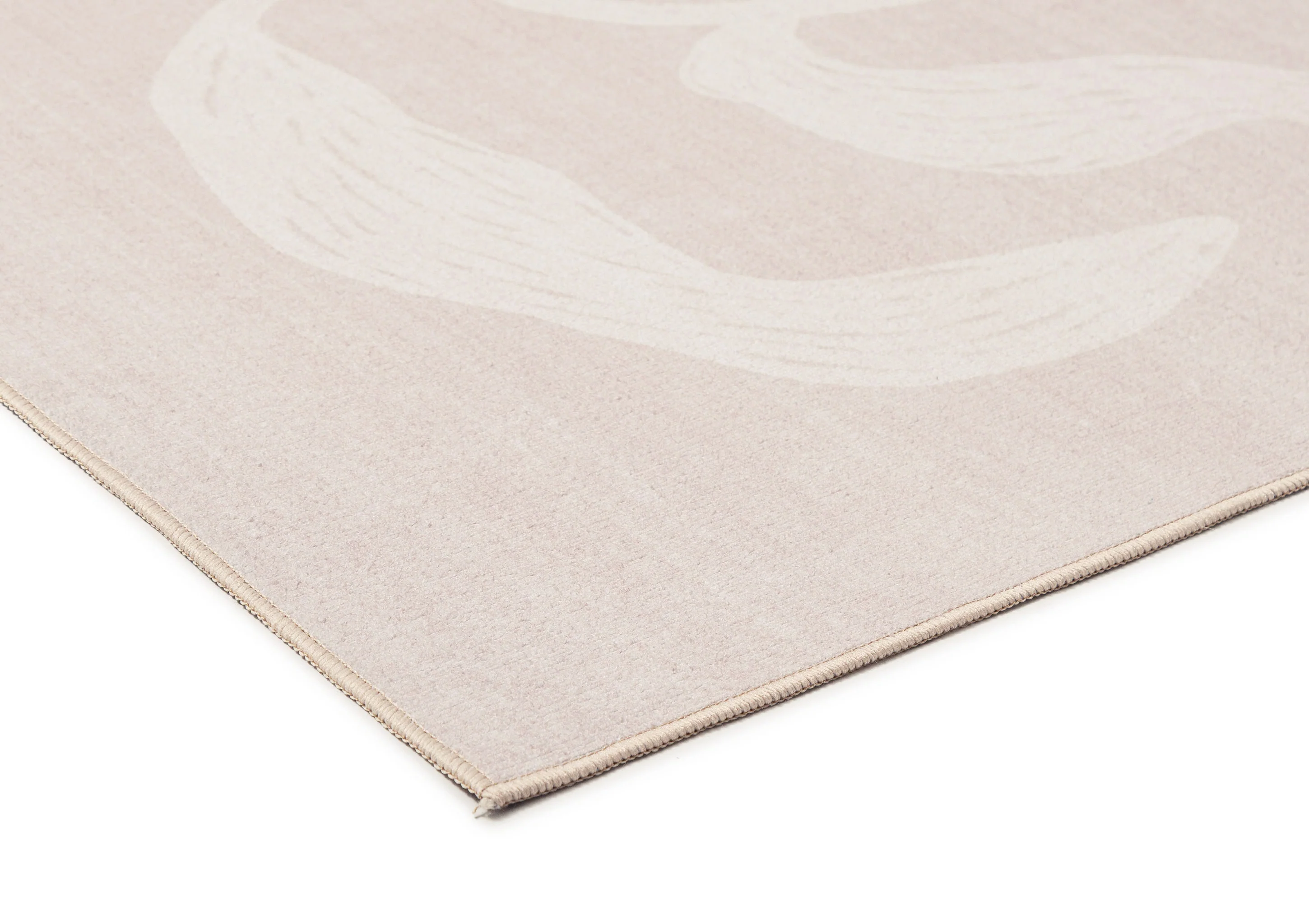 Irene Beige Botanical Washable Rug - Image 9