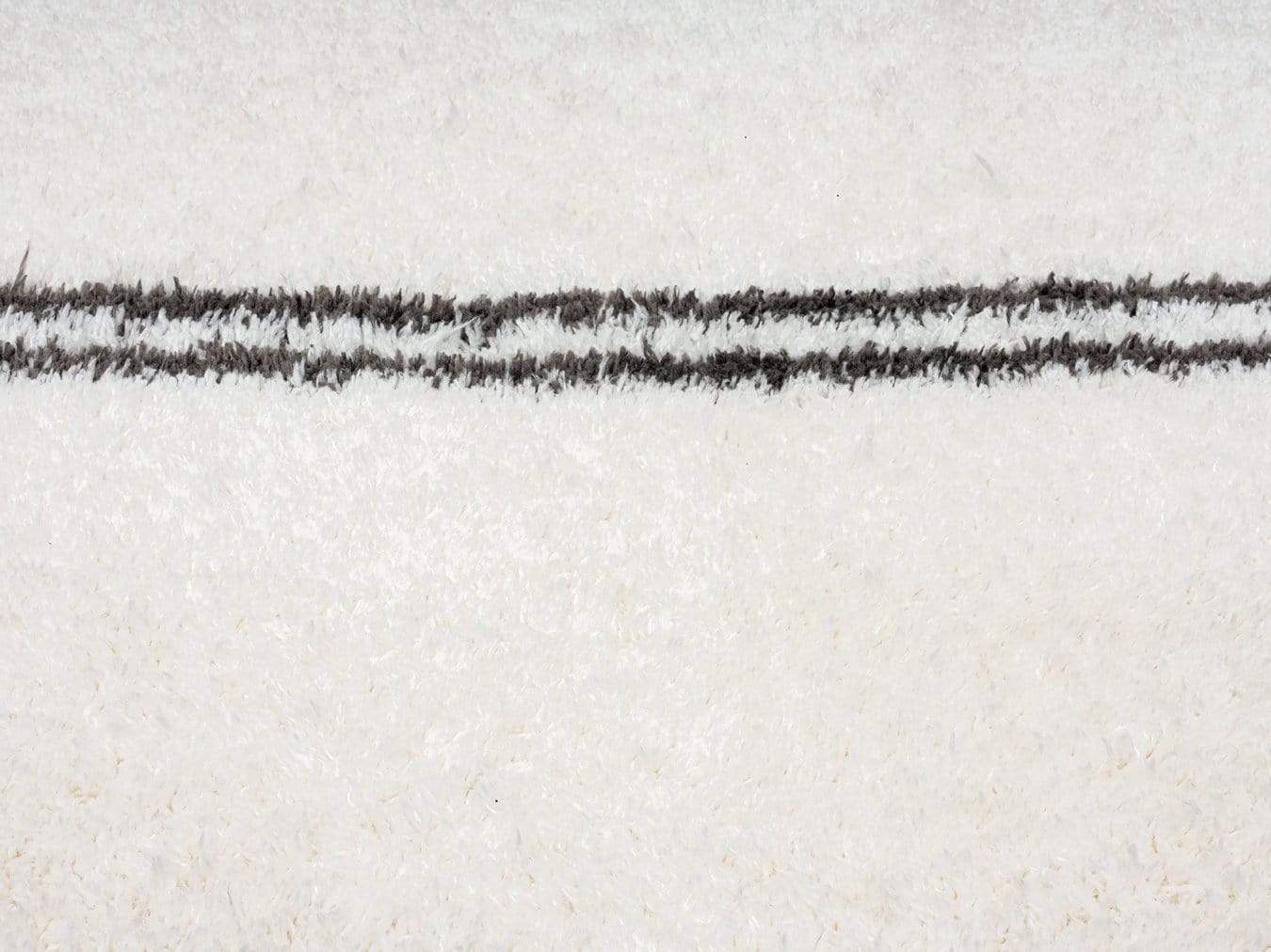 Irina Ivory And Charcoal Grey Shag Rug - Image 12