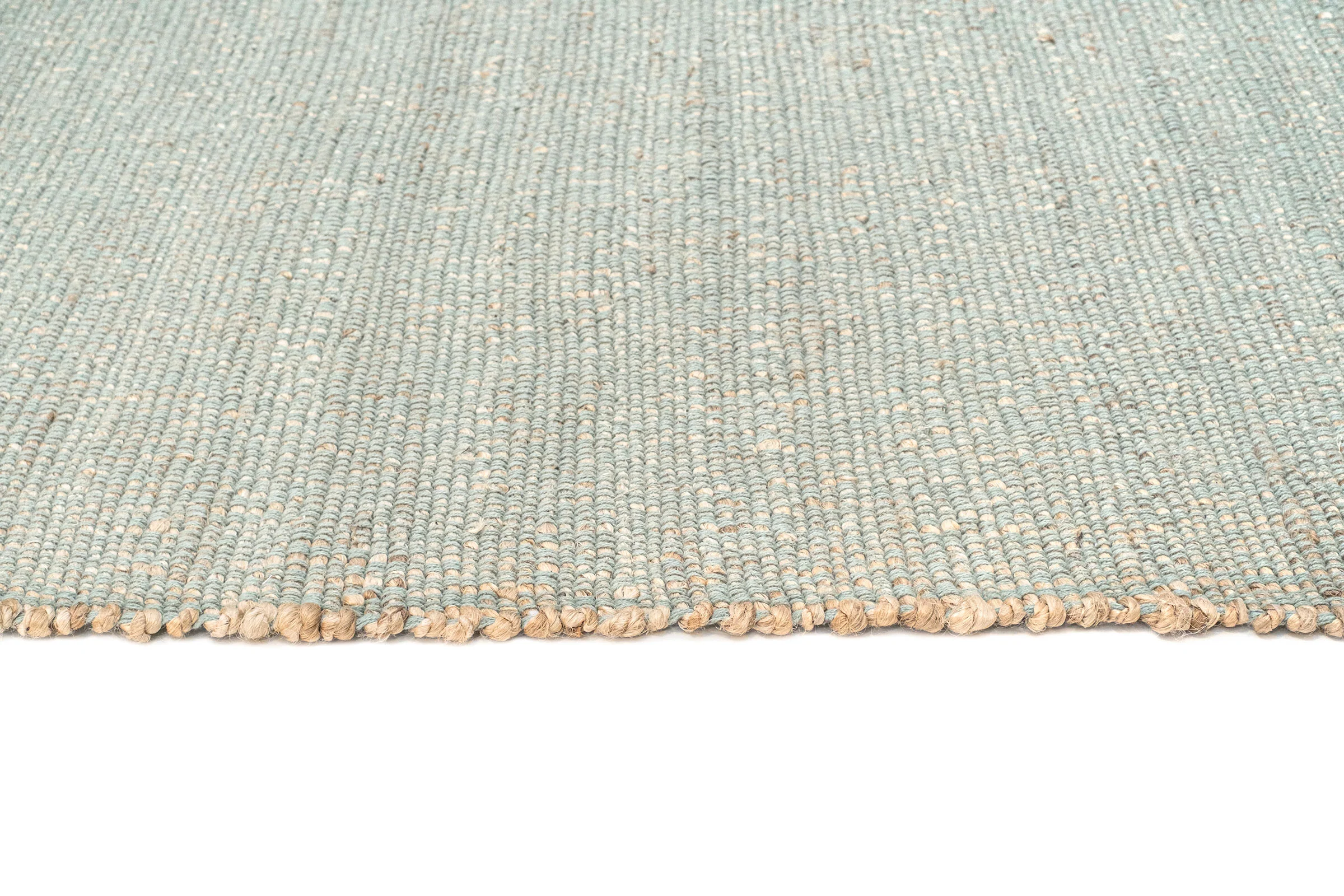 Ishani Green Flatweave Jute and Cotton Rug - Image 10