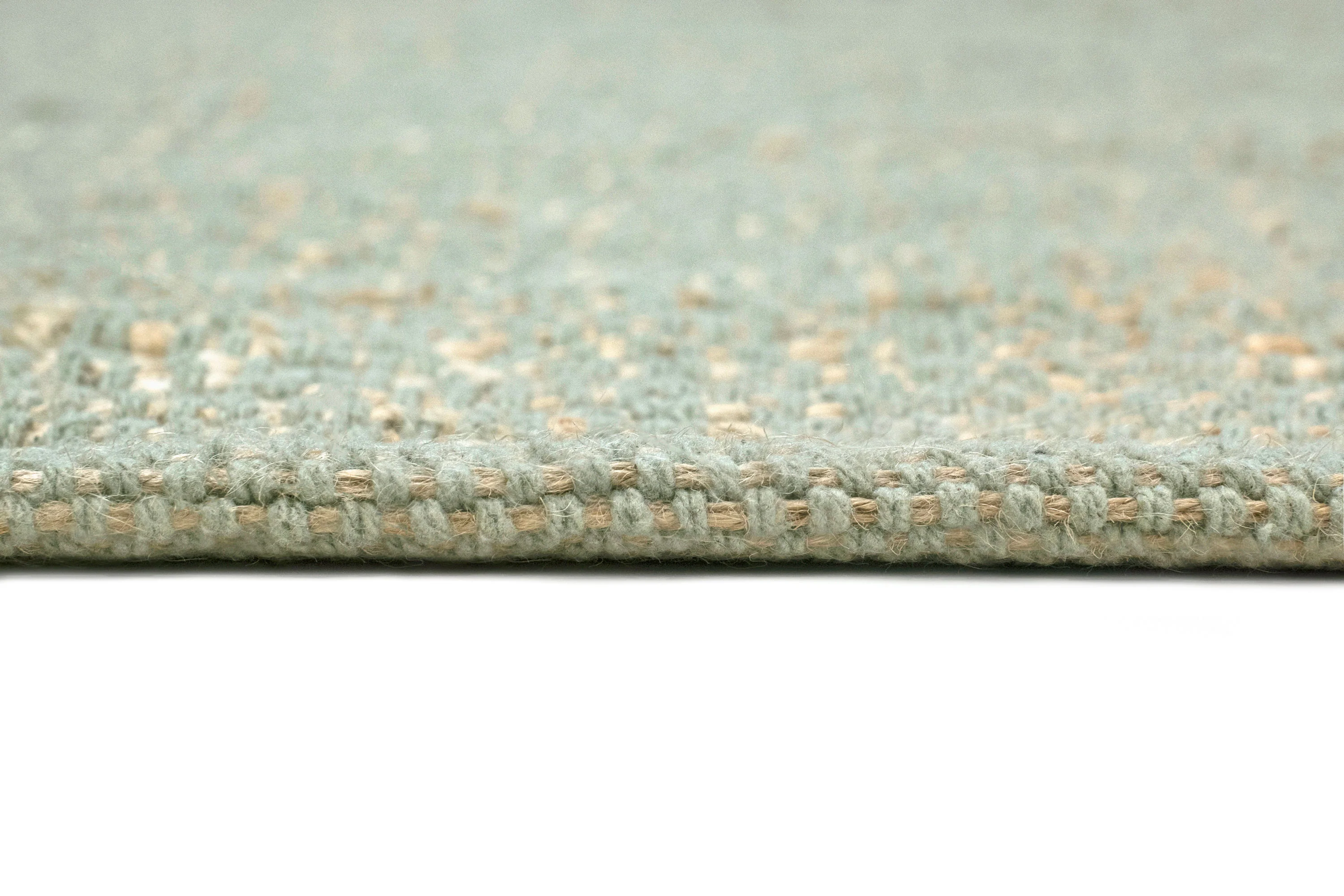 Ishani Green Flatweave Jute and Cotton Rug - Image 13