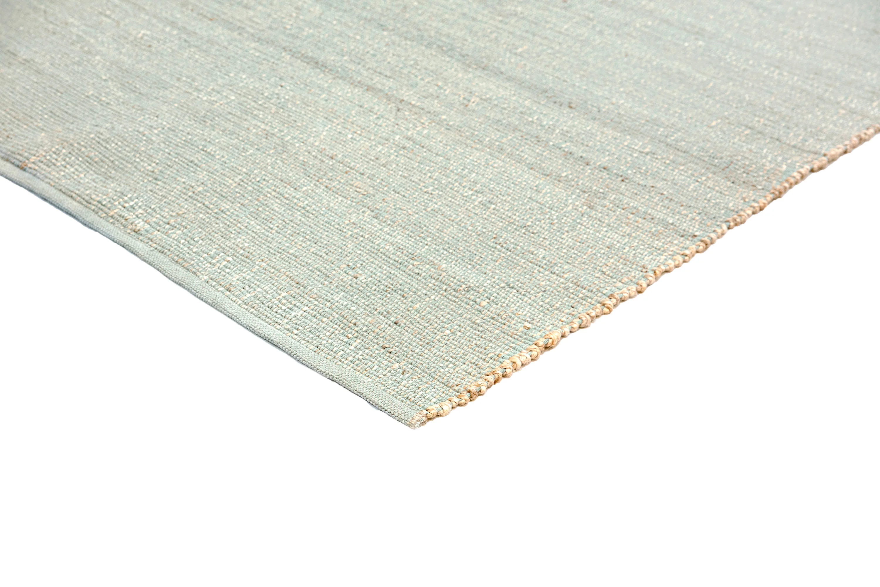 Ishani Green Flatweave Jute and Cotton Rug - Image 9