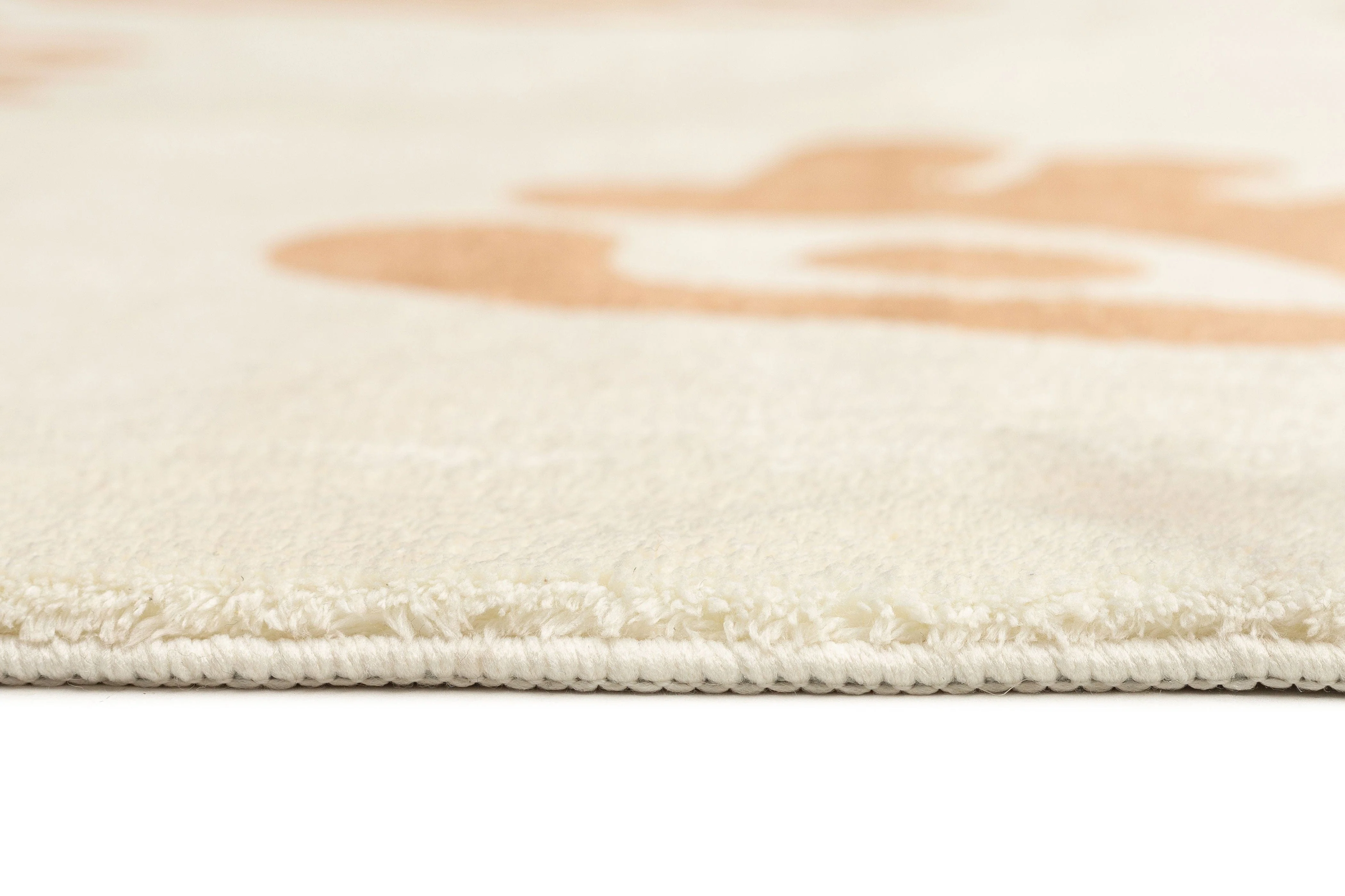 Isidore Beige and Cream Abstract Washable Rug - Image 11