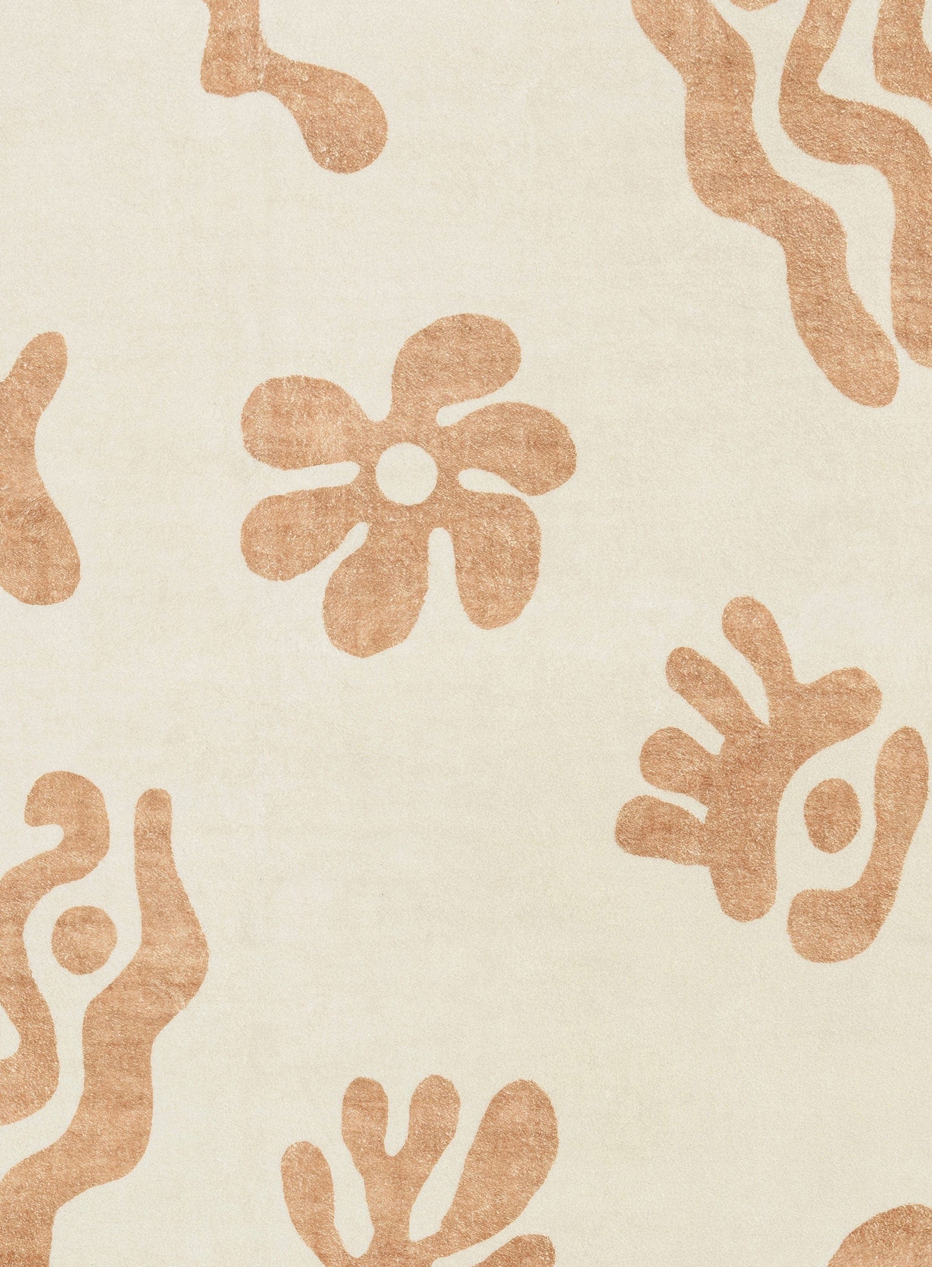 Isidore Beige and Cream Abstract Washable Rug - Image 12
