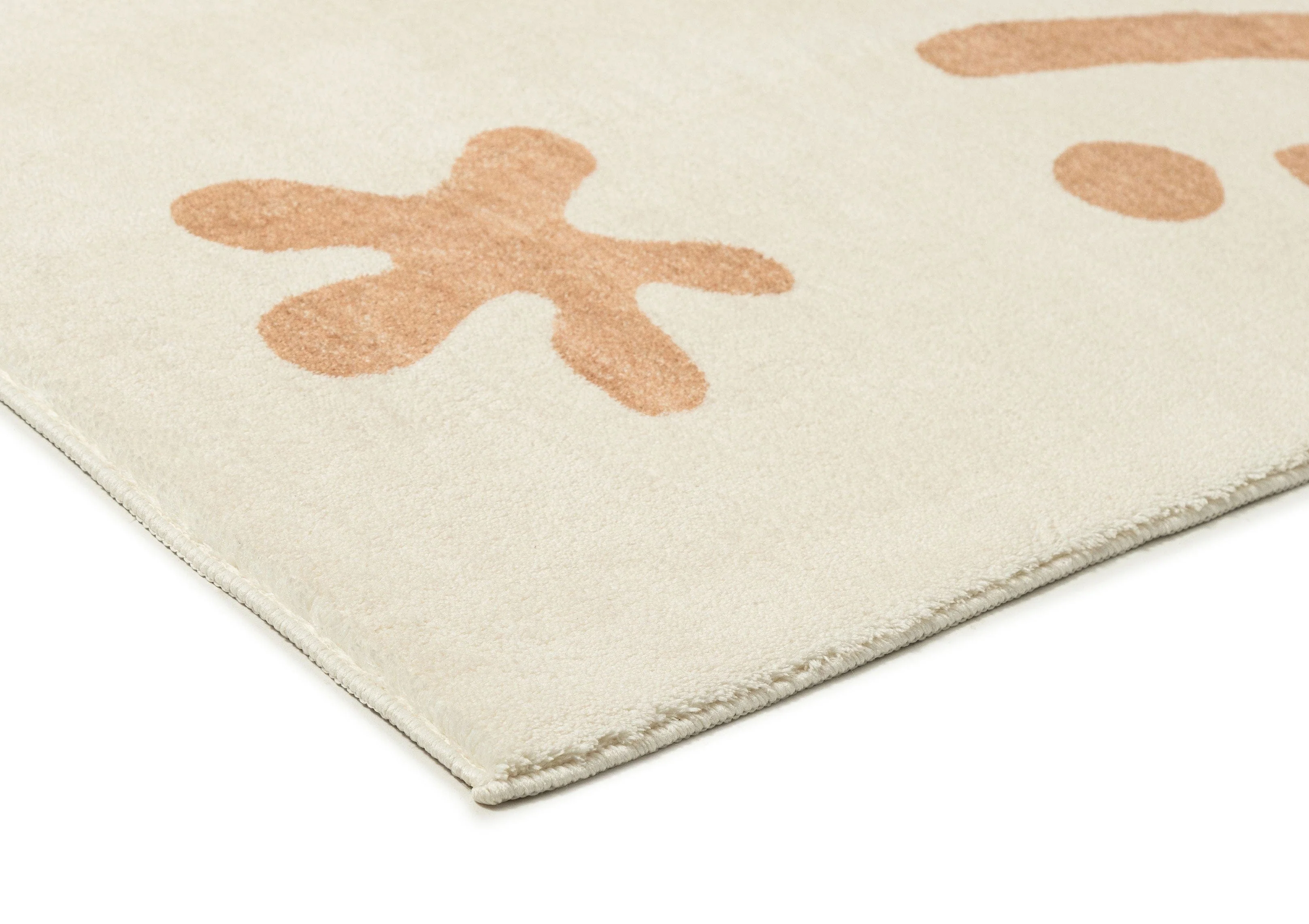 Isidore Beige and Cream Abstract Washable Rug - Image 8