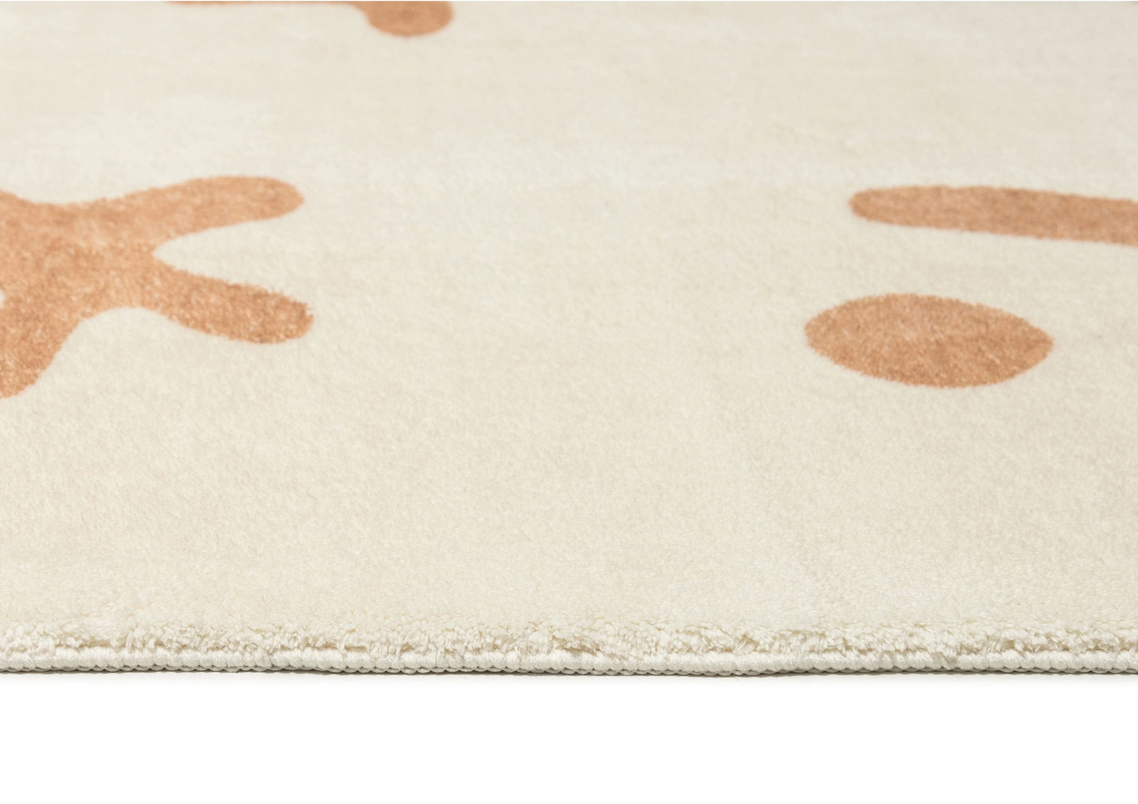 Isidore Beige and Cream Abstract Washable Rug - Image 9