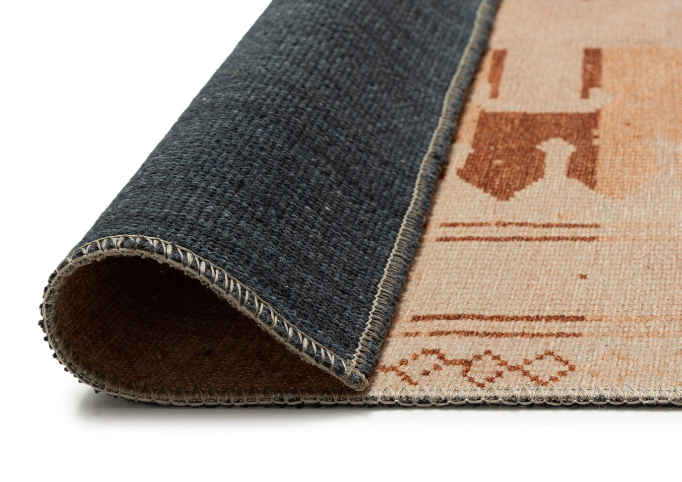 Isola Cream and Rust Tribal Washable Rug - Image 10