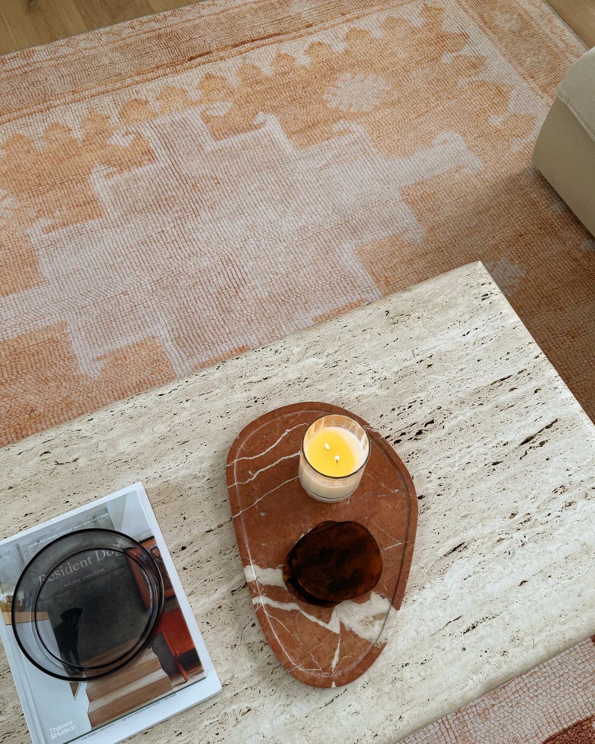 Isola Cream and Rust Tribal Washable Rug - Image 5