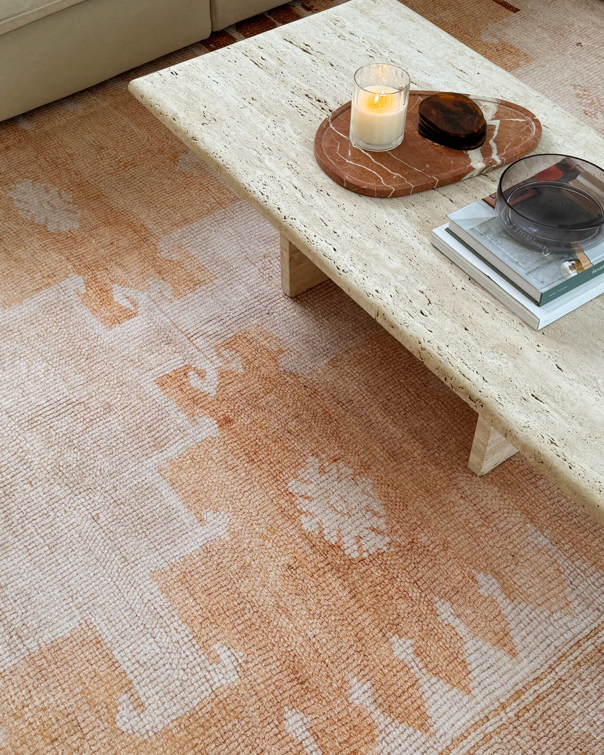 Isola Cream and Rust Tribal Washable Rug - Image 7