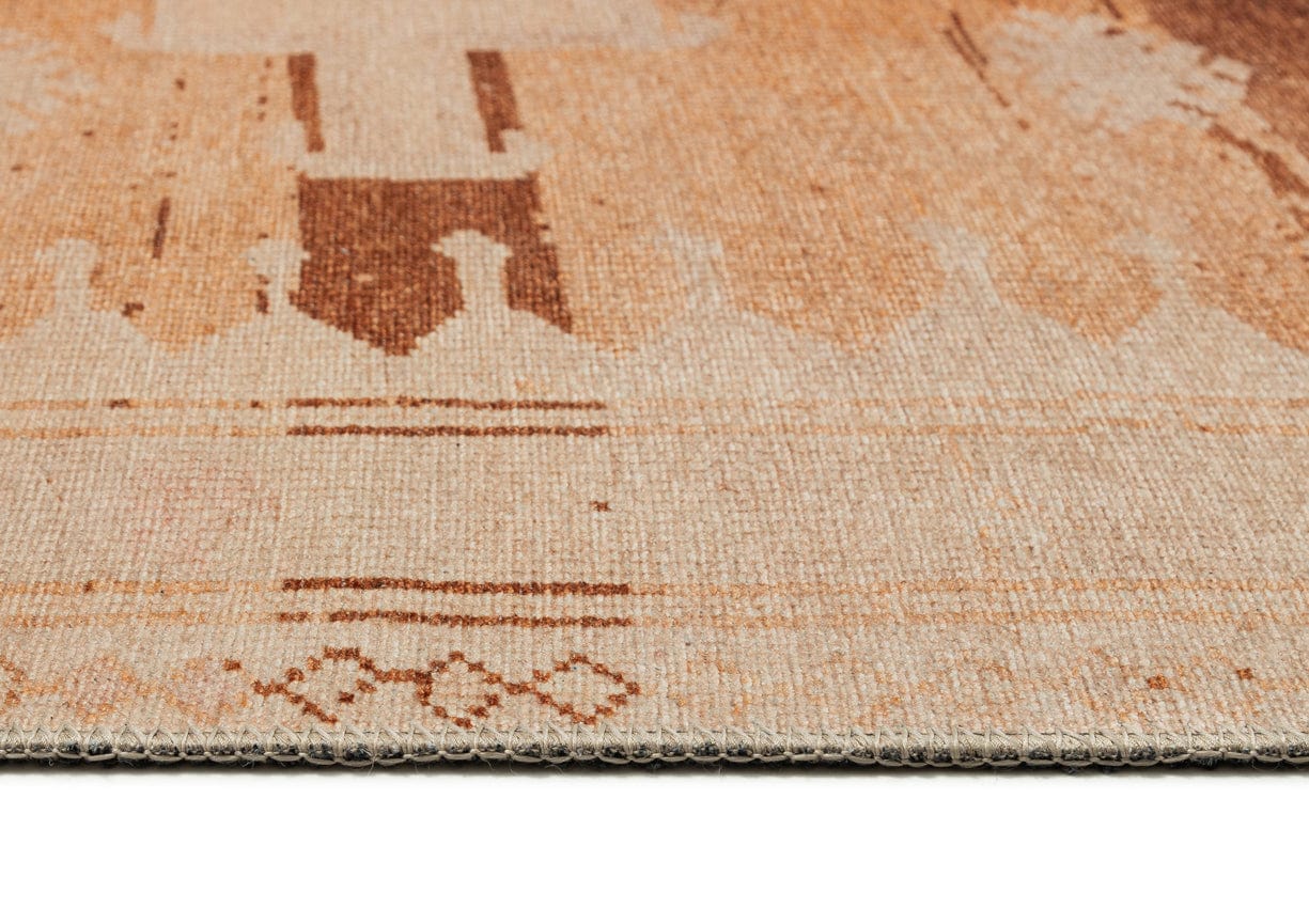Isola Cream and Rust Tribal Washable Rug - Image 9