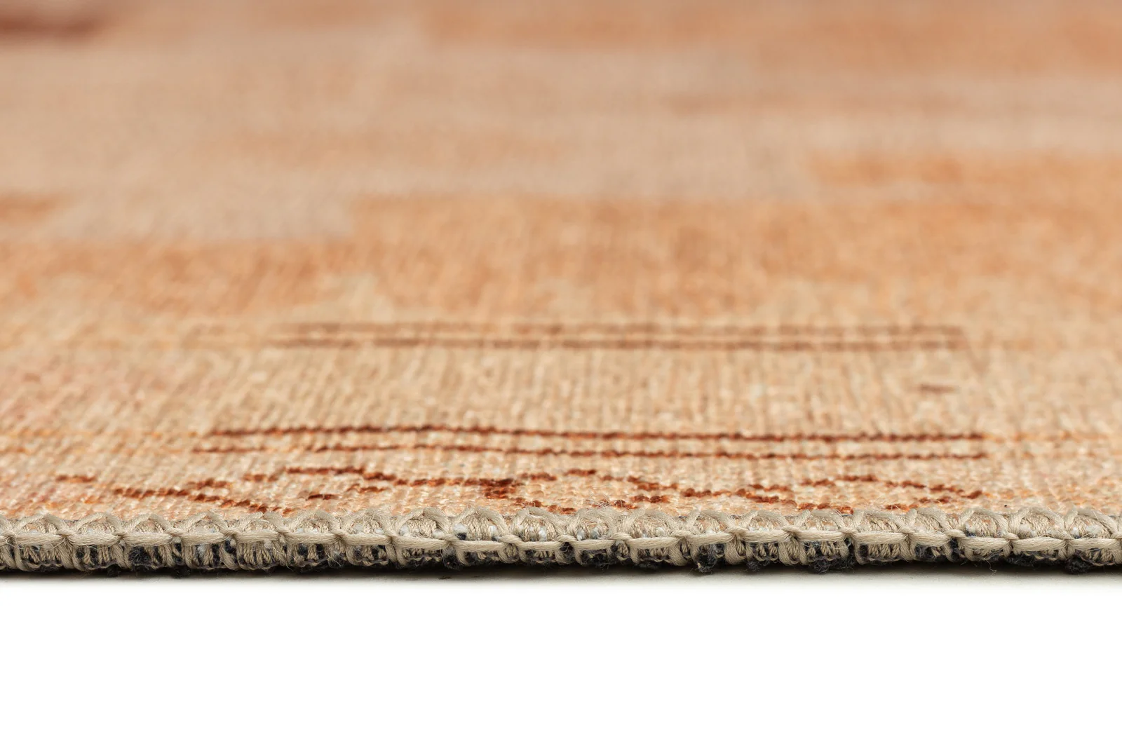 Isola Cream and Rust Tribal Washable Runner Rug - Image 10