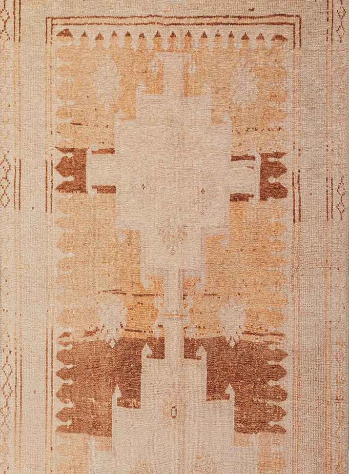 Isola Cream and Rust Tribal Washable Runner Rug - Image 9