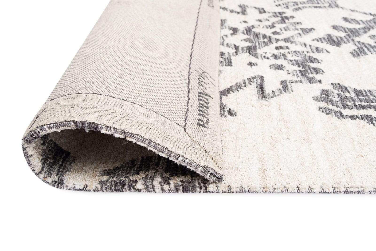 Issey Ivory And Grey Tribal Rug - Image 10