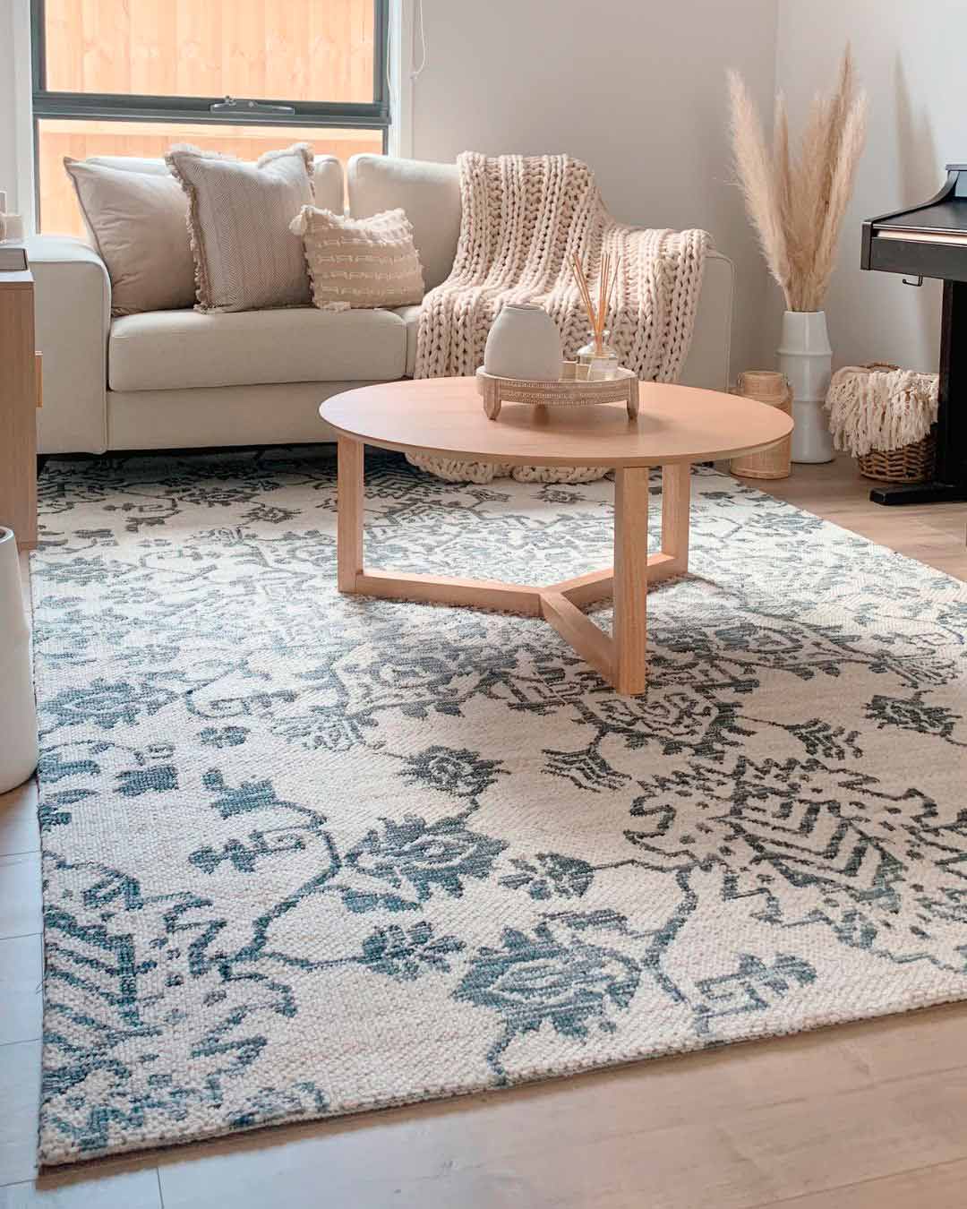 Issey Ivory And Grey Tribal Rug - Image 2