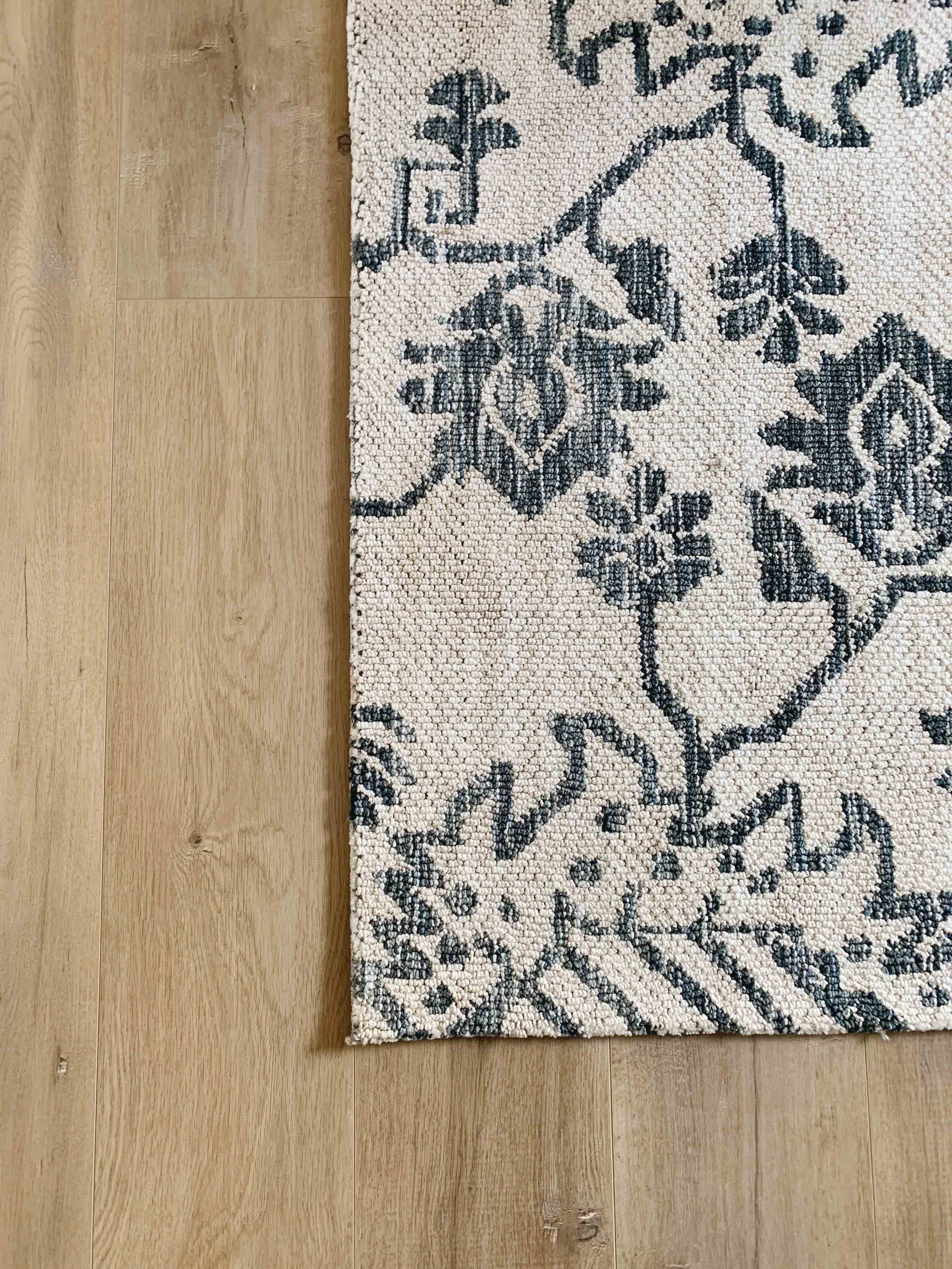 Issey Ivory And Grey Tribal Rug - Image 7
