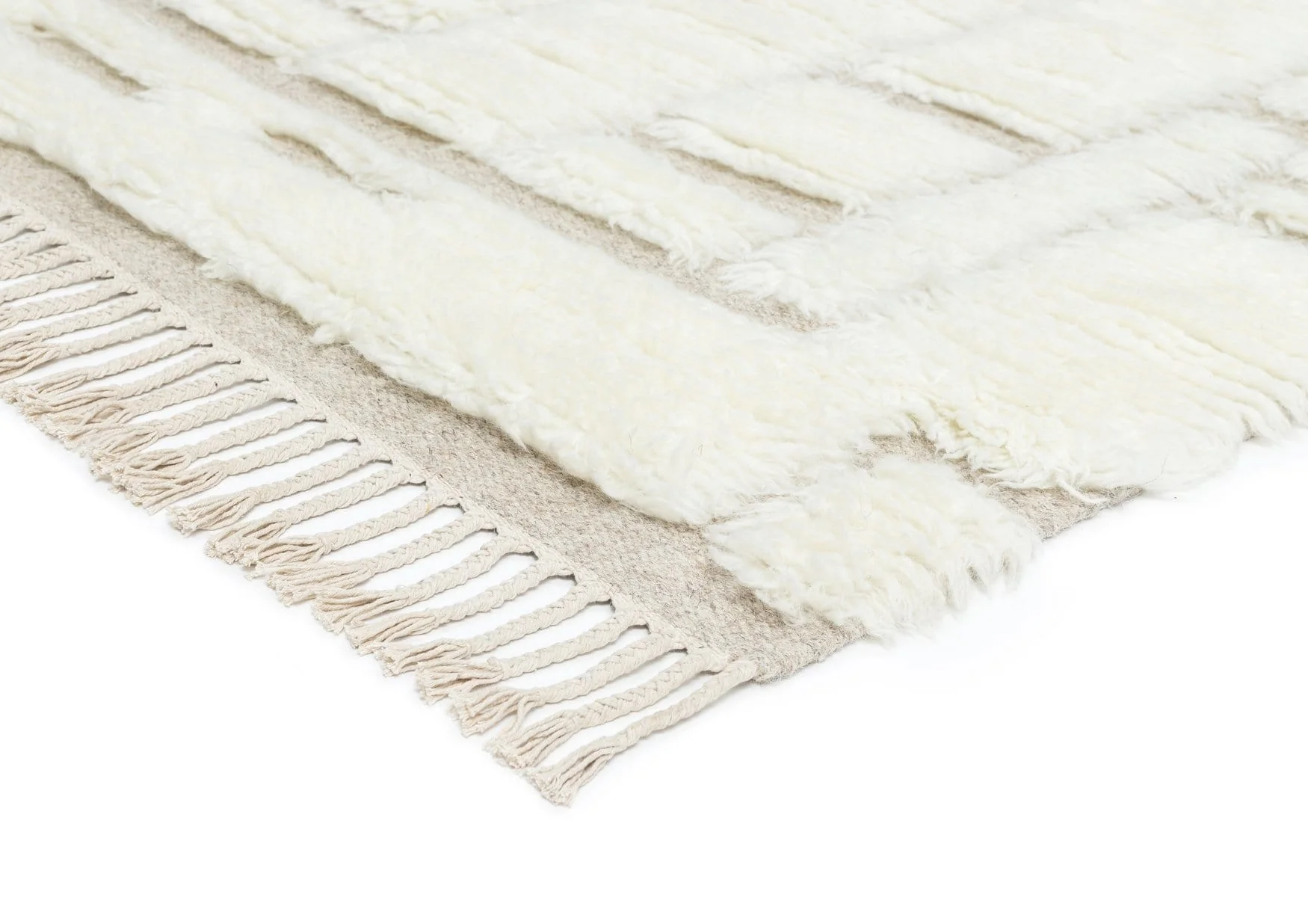 Ivry Geometric Wool Shag Rug - Image 12
