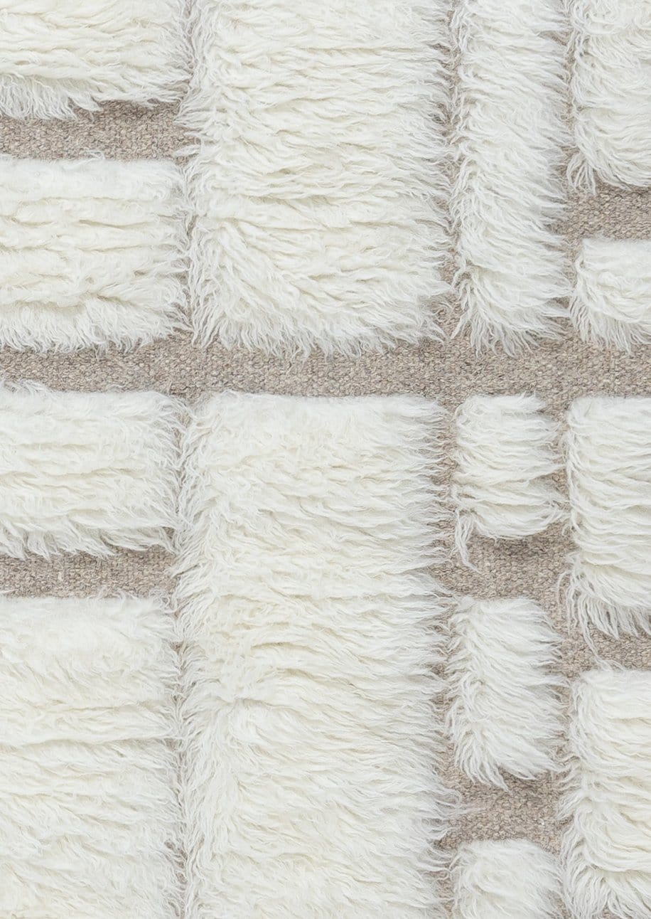 Ivry Geometric Wool Shag Rug - Image 15
