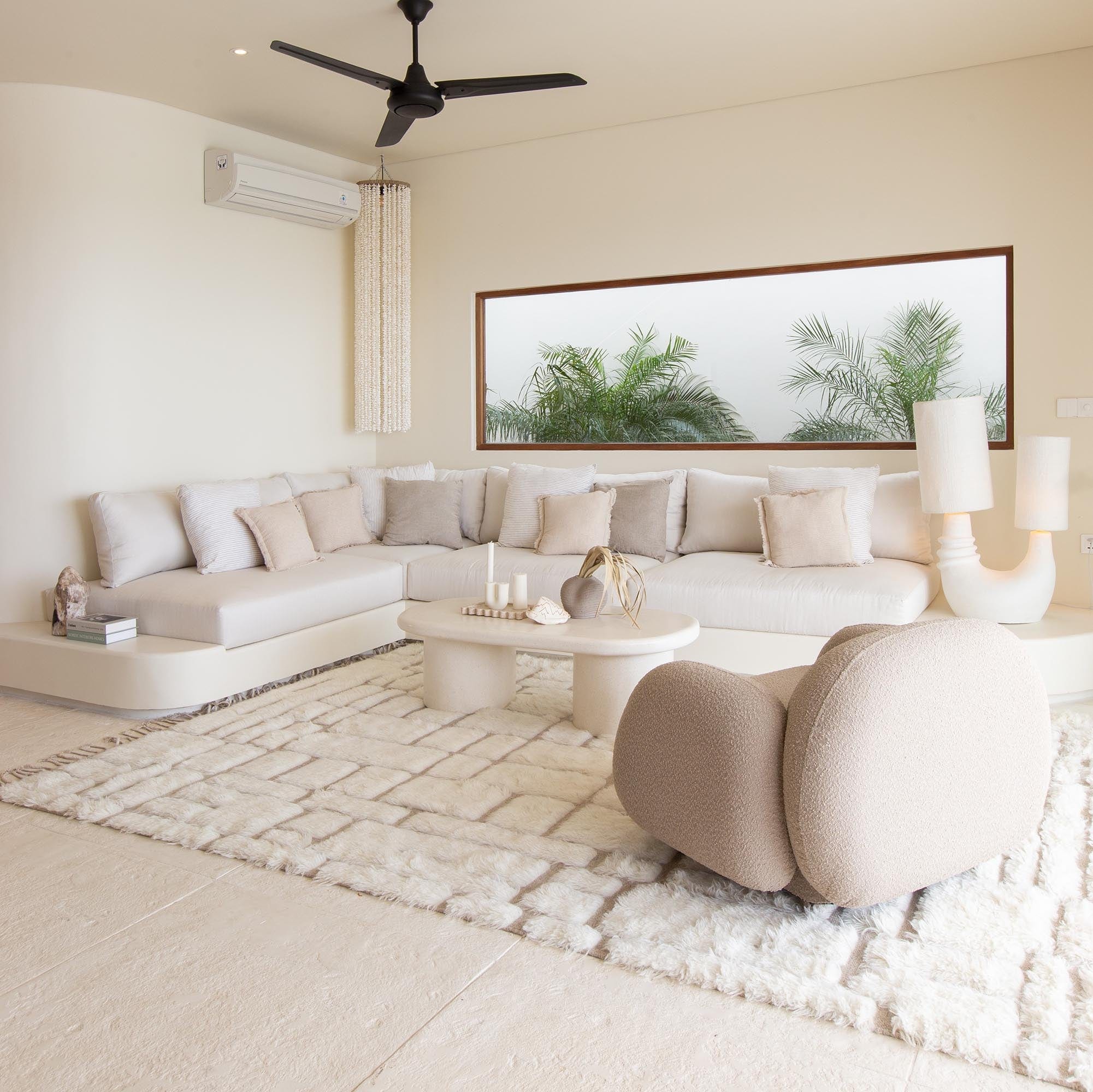 Ivry Geometric Wool Shag Rug - Image 4