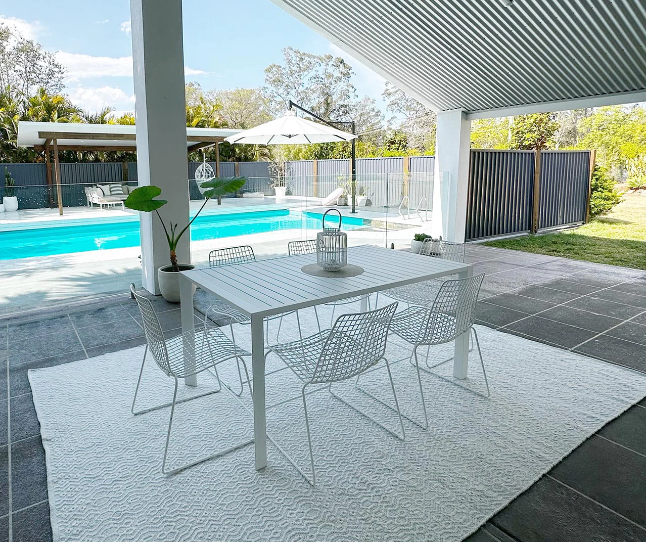 Ivy Ivory Indoor Outdoor P.E.T Rug - Image 9